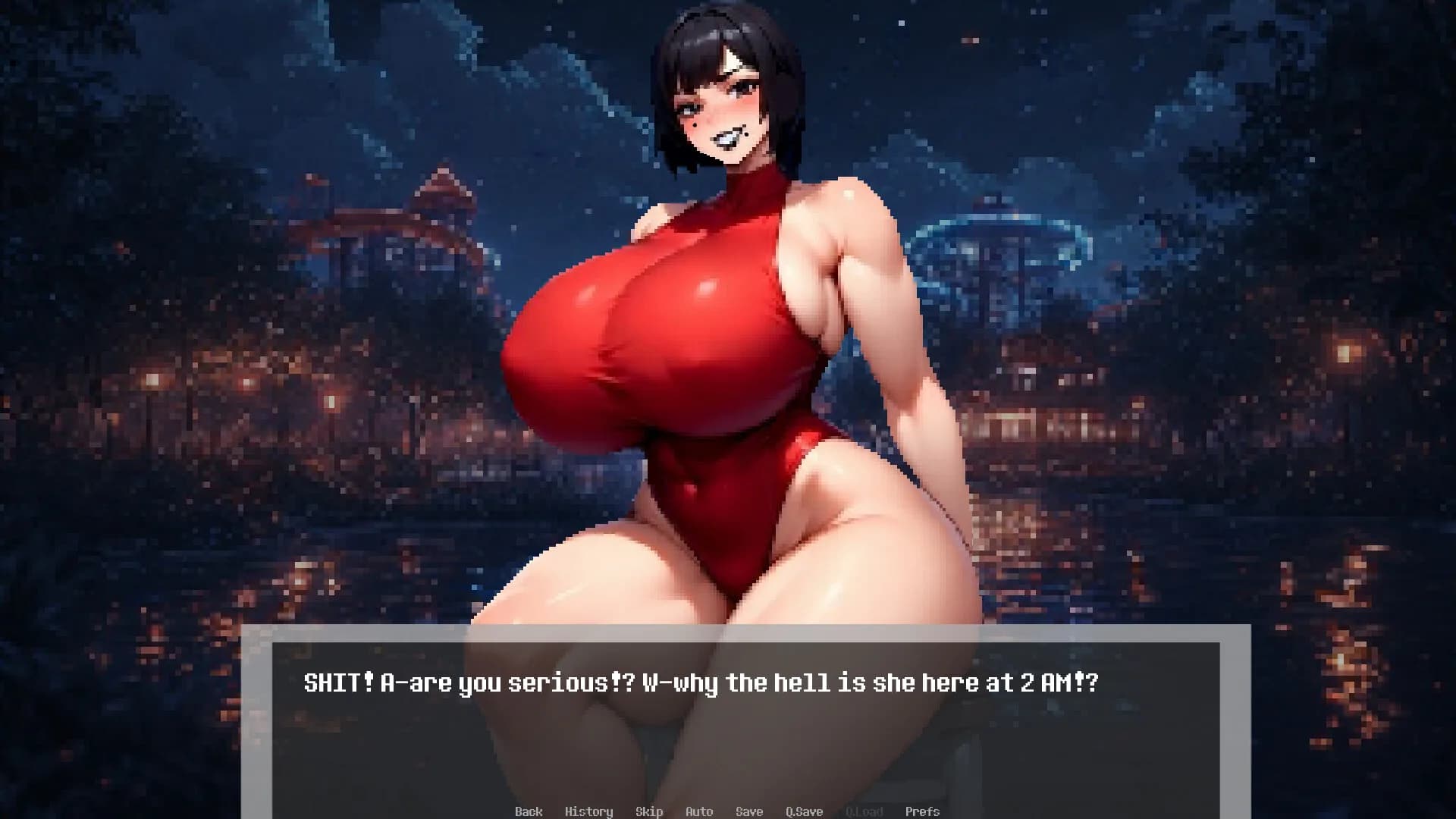 Dominated by: Yandere Goth Lifeguard görsel 5