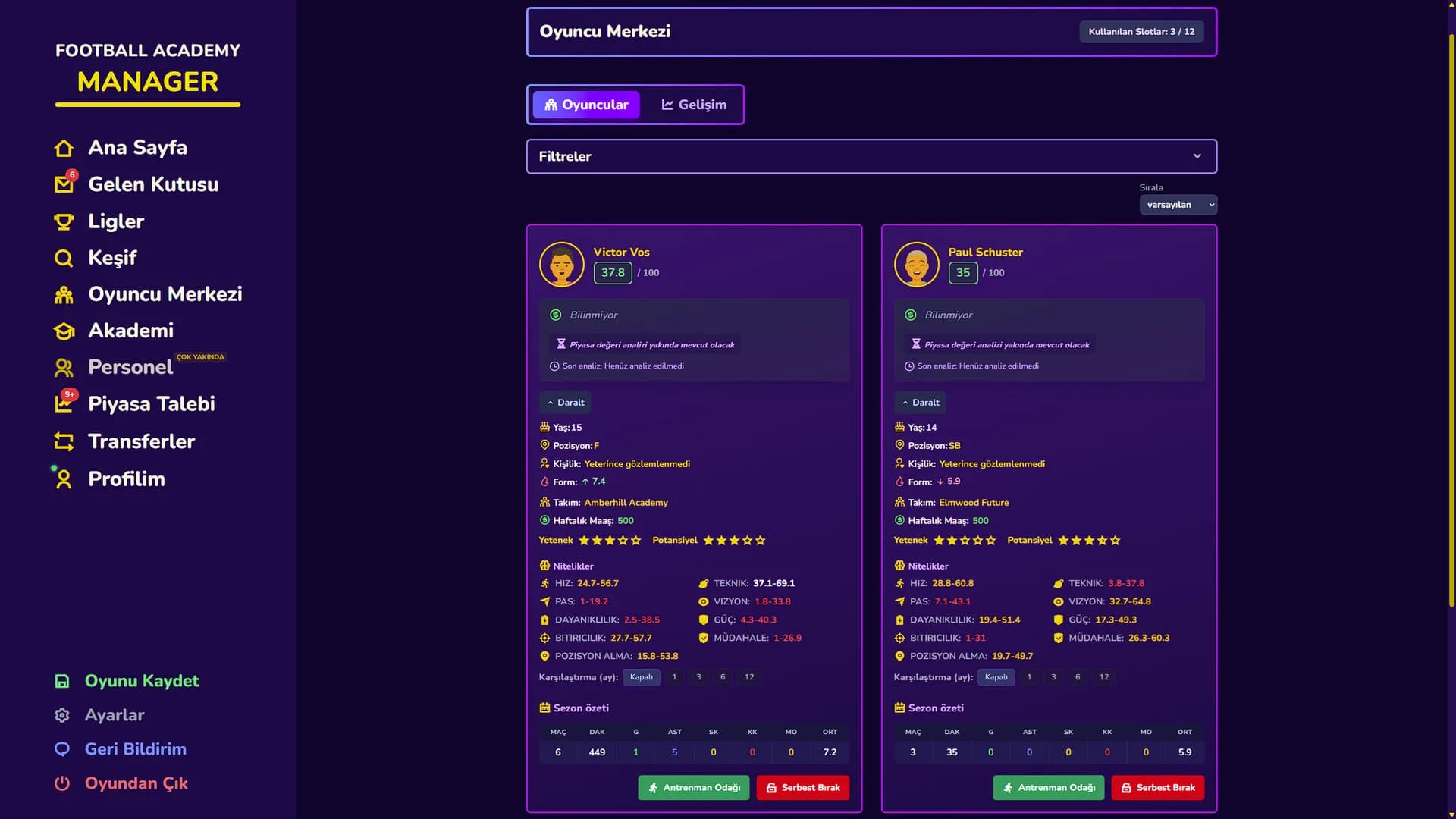 Football Academy Manager görsel 3