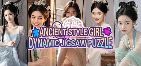 古风女孩动态拼图 görsel 1