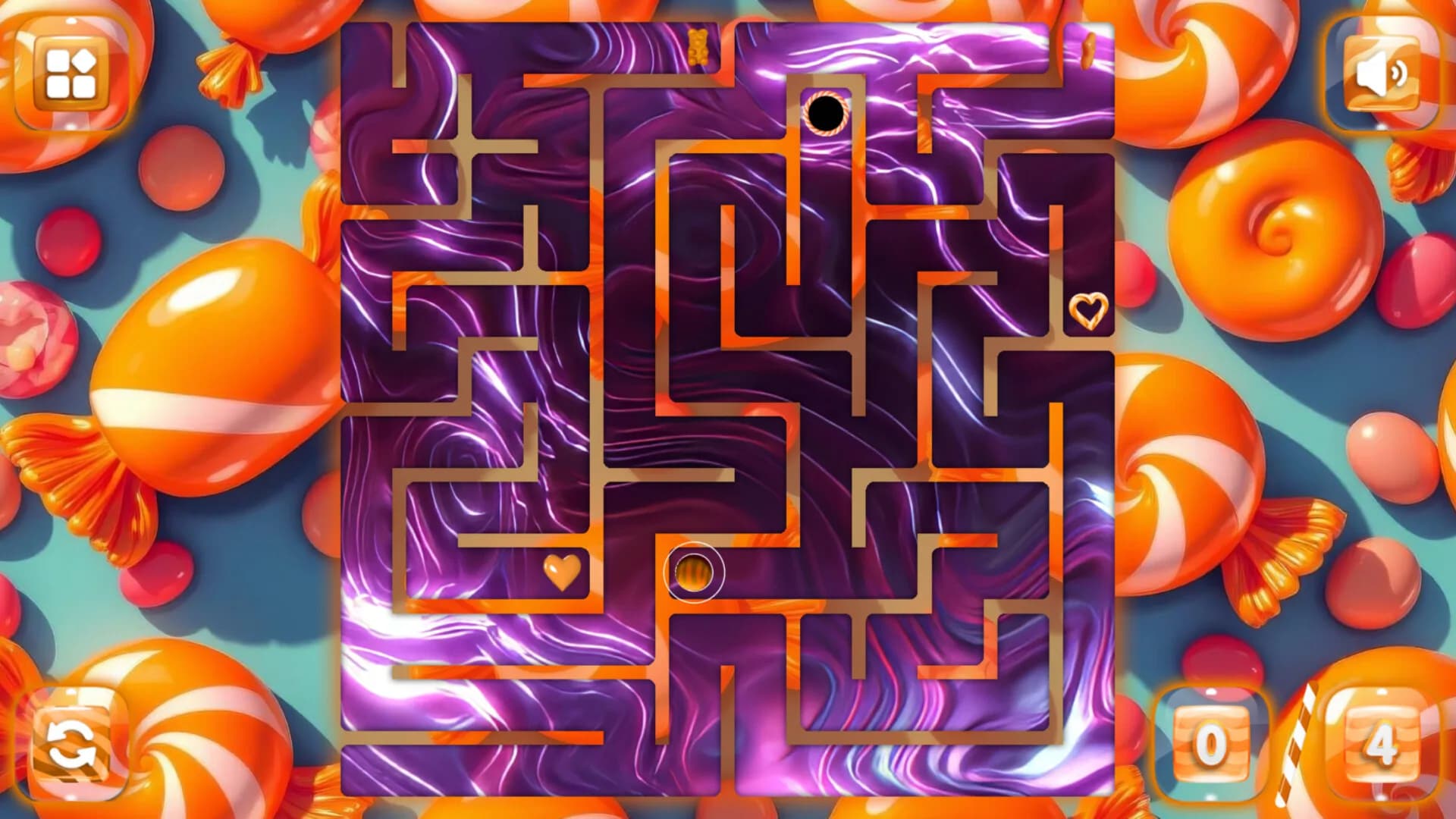 Sweetie Candy Maze: Orange görsel 2