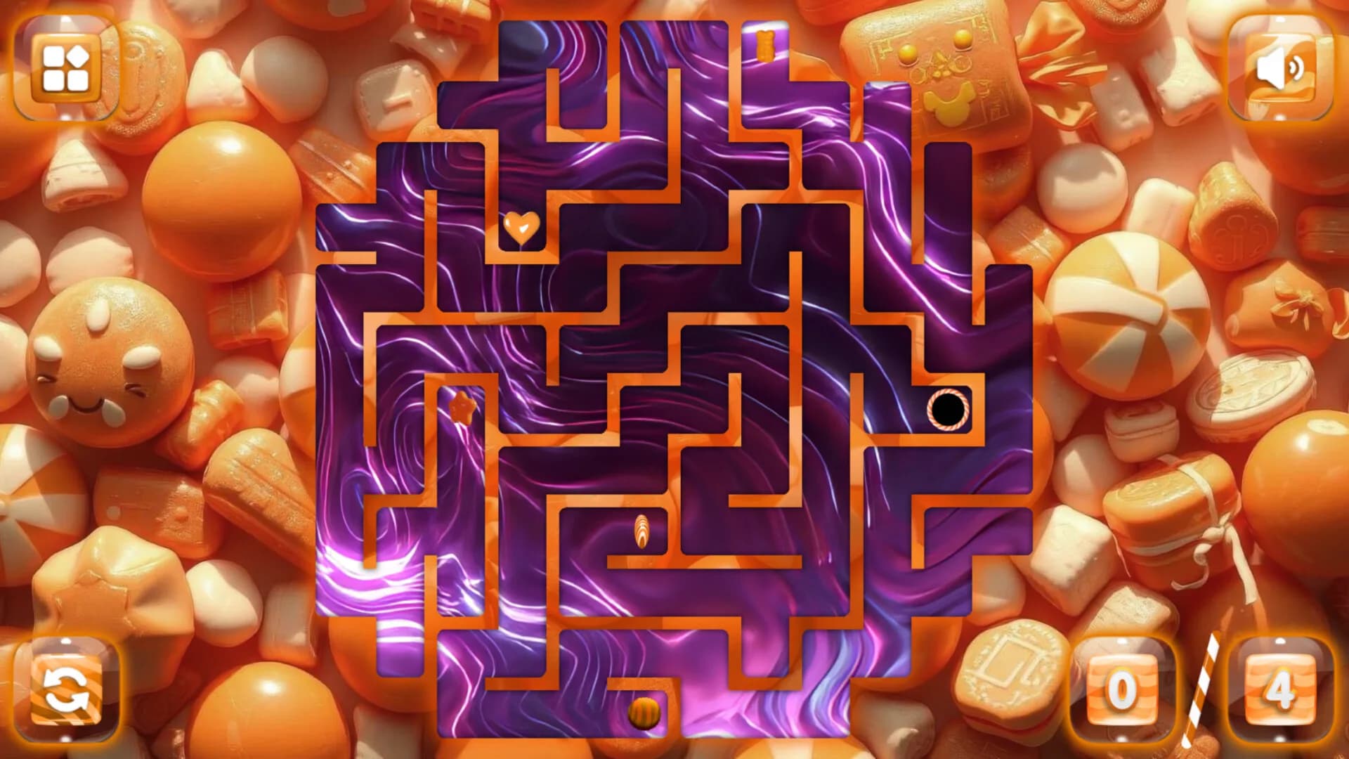 Sweetie Candy Maze: Orange görsel 3