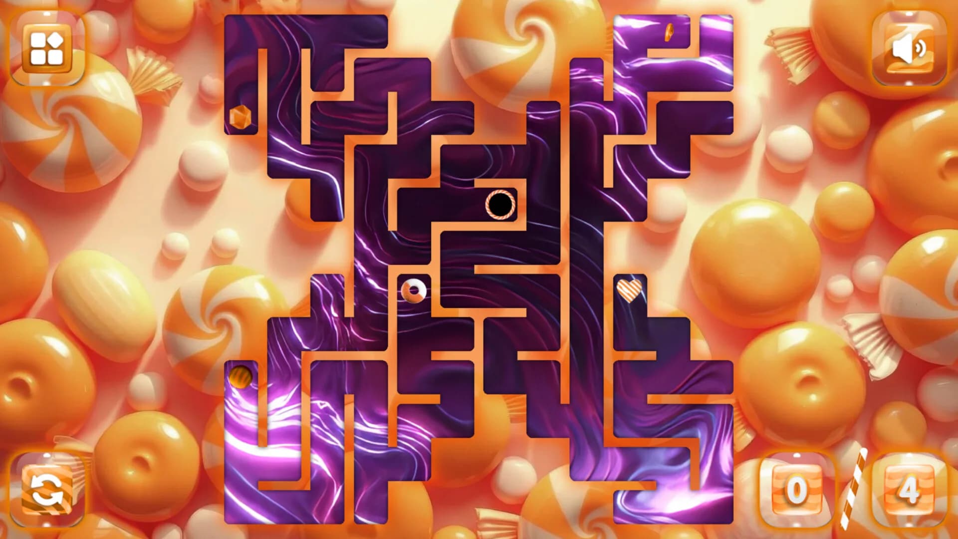 Sweetie Candy Maze: Orange görsel 4