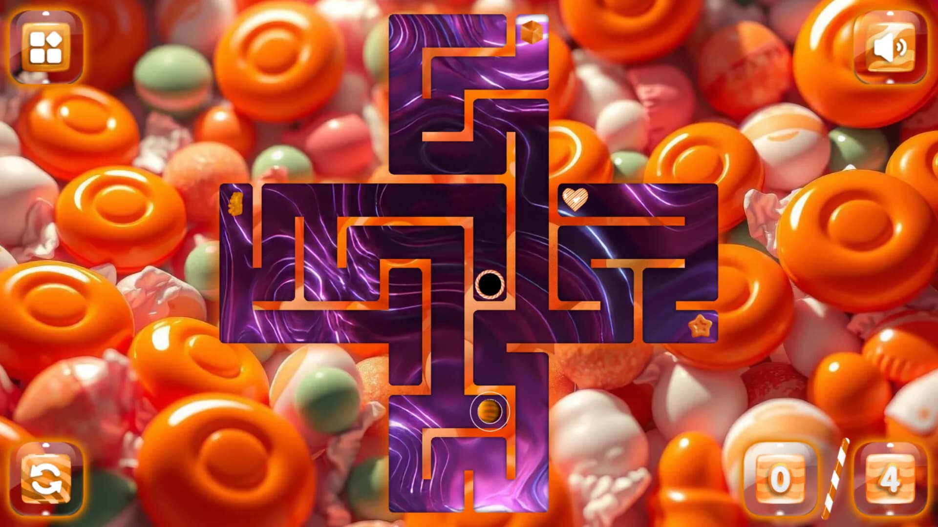 Sweetie Candy Maze: Orange görsel 6
