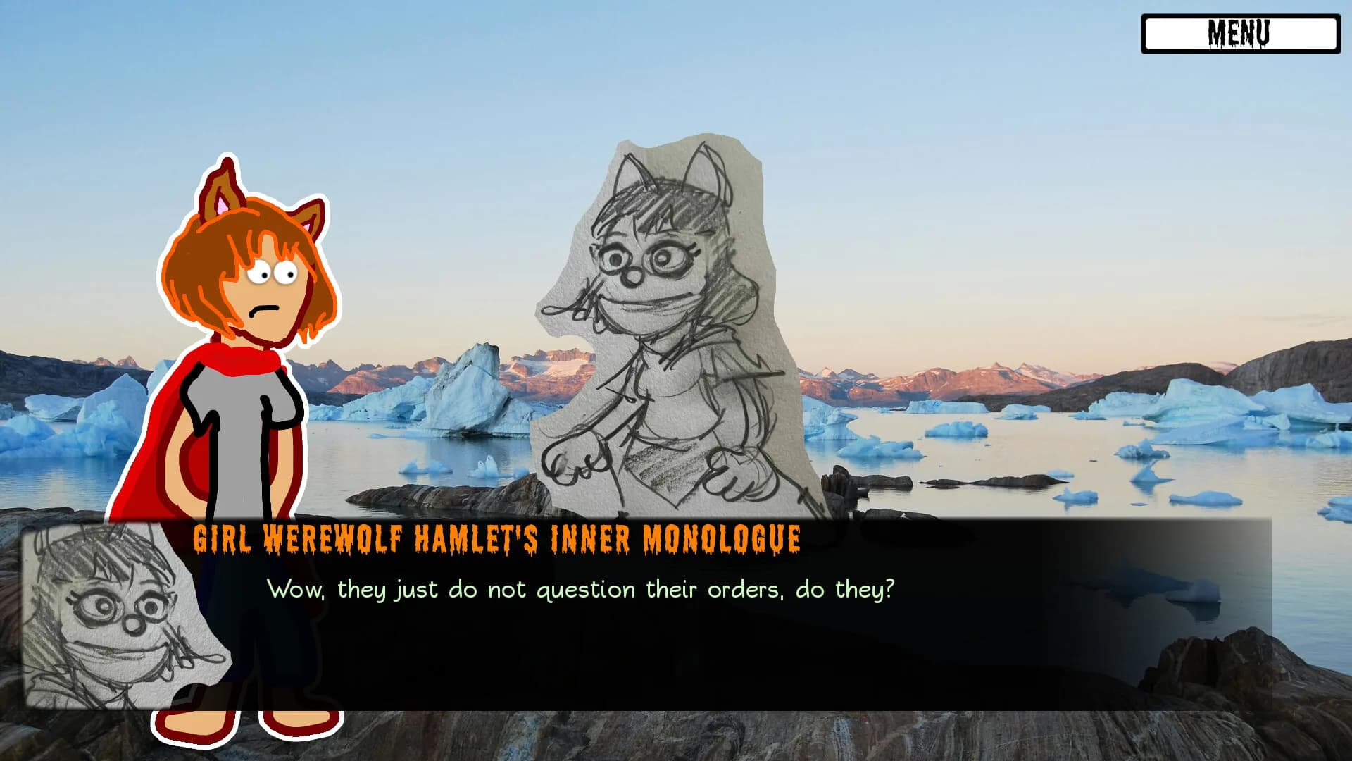 Girl Werewolf Hamlet Saves Christmas görsel 2