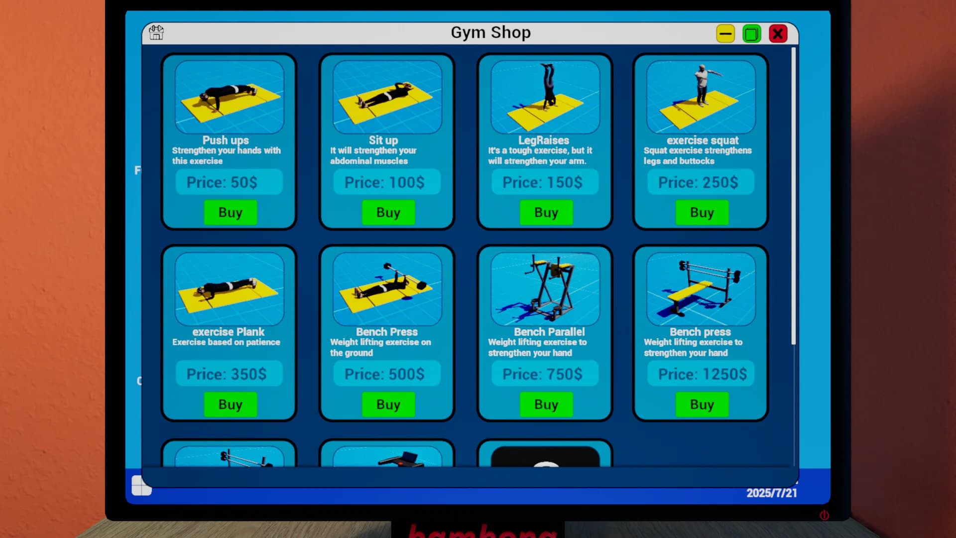 Gym Simulator görsel 4