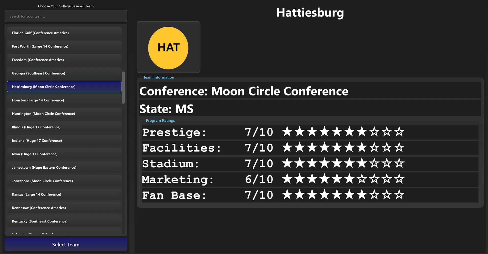College Baseball: Dynasty Builder görsel 4