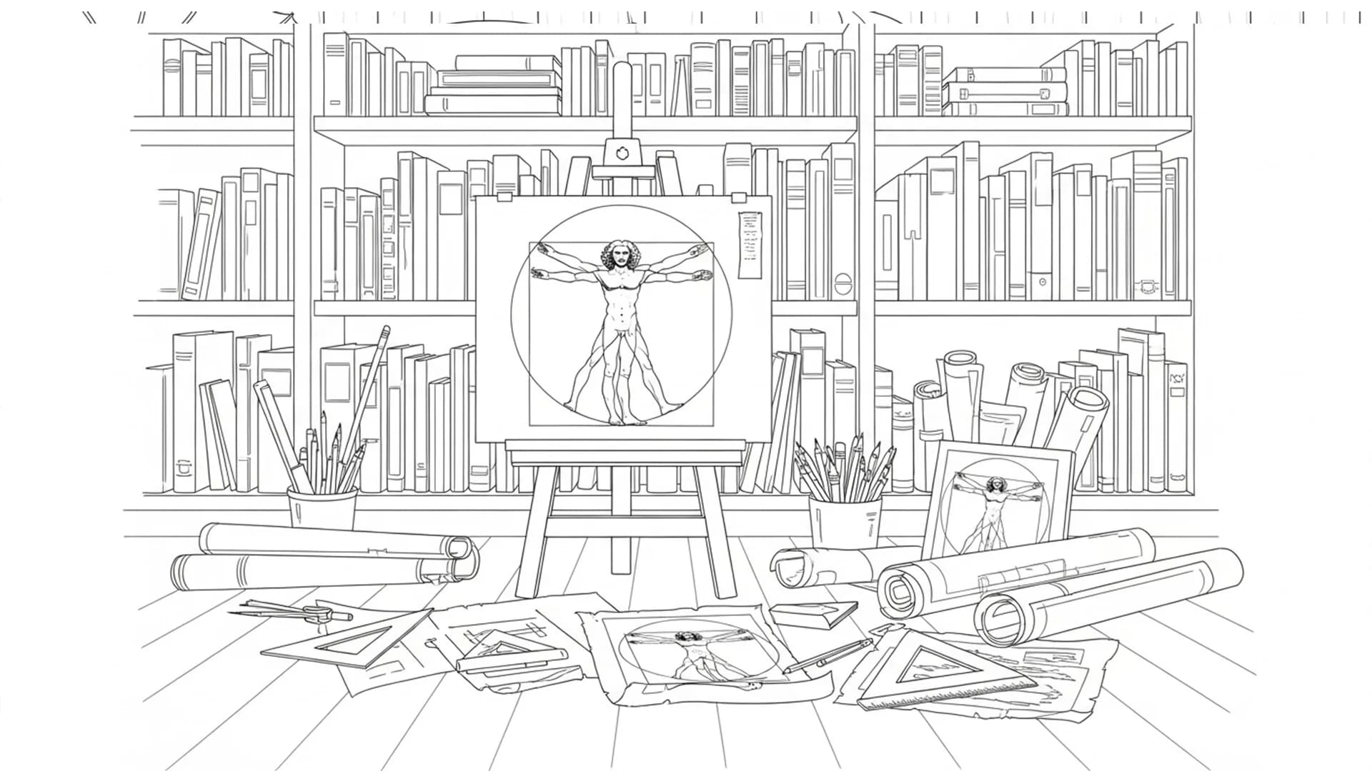 100 Cats Lost in Da Vinci’s Workshop görsel 2