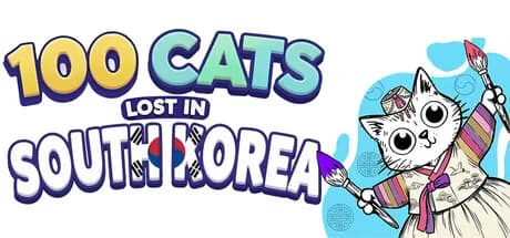 100 Cats Lost in South Korea Find & Color görsel 1
