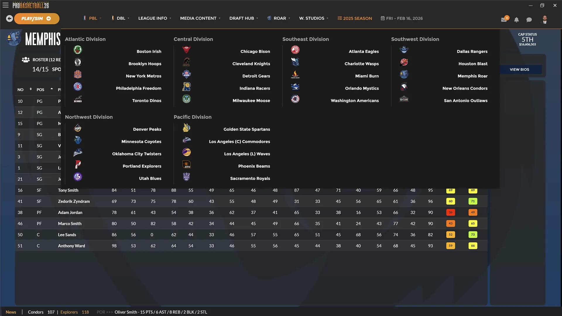 Draft Day Sports: Pro Basketball 2026 görsel 3