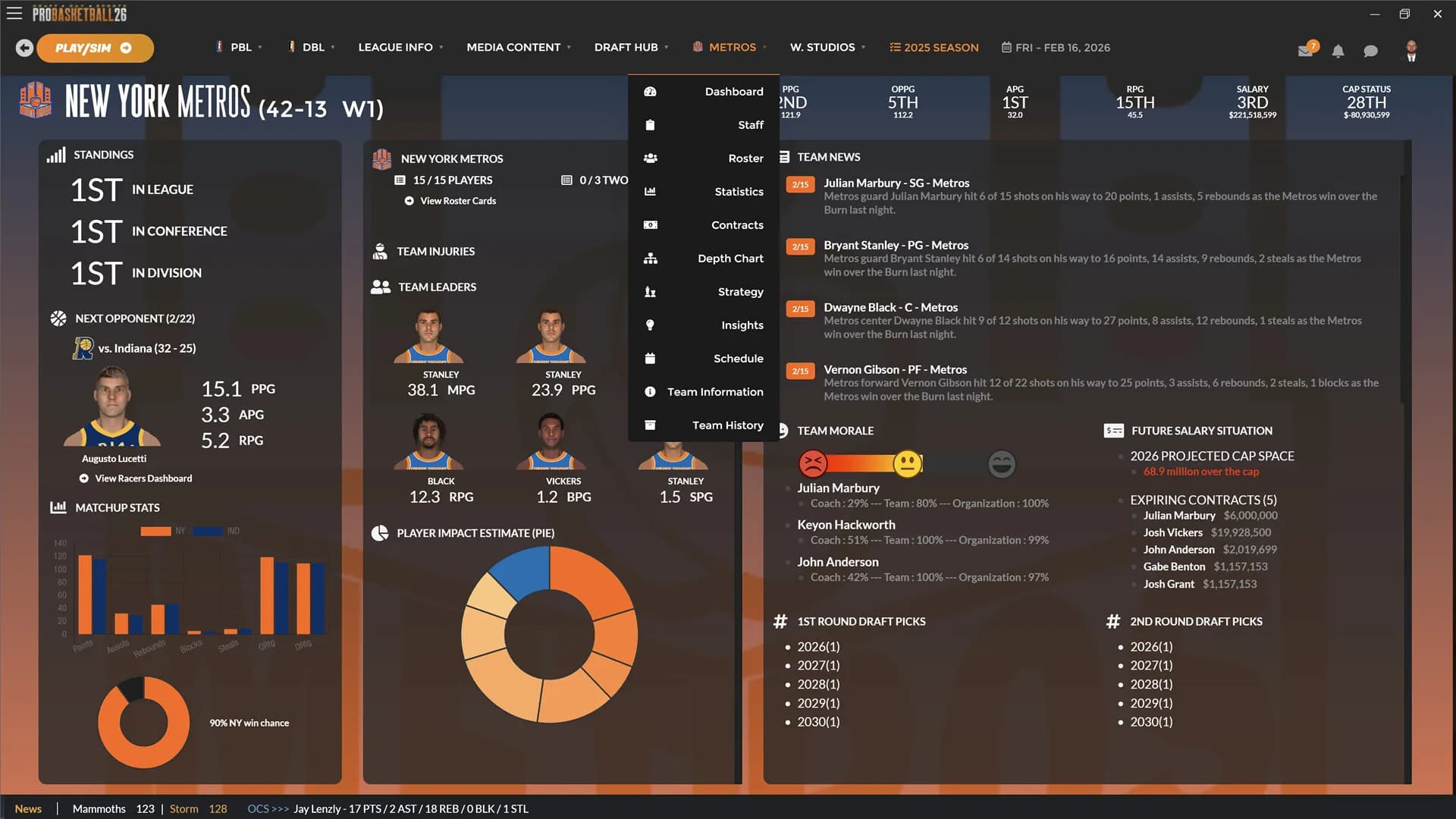 Draft Day Sports: Pro Basketball 2026 görsel 7