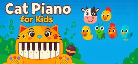 Cat Piano for Kids görsel 1