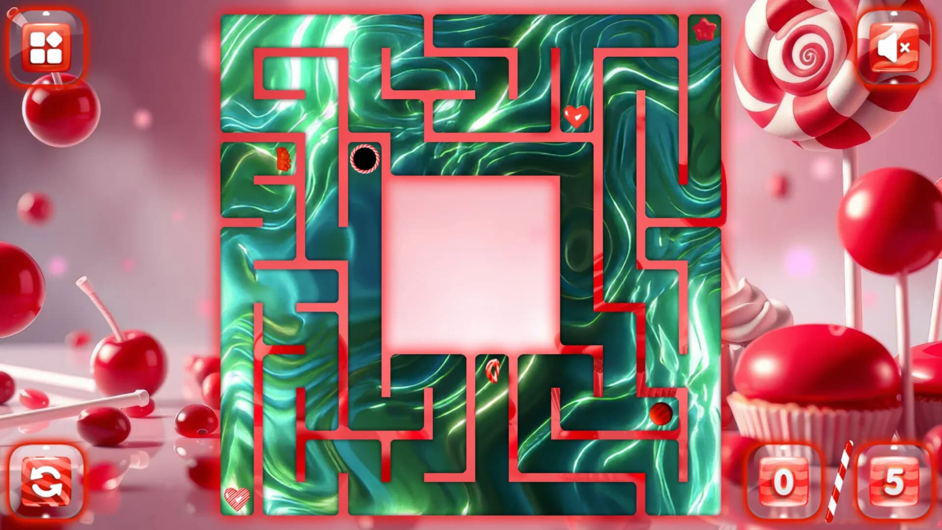 Sweetie Candy Maze: Red Cherry görsel 3