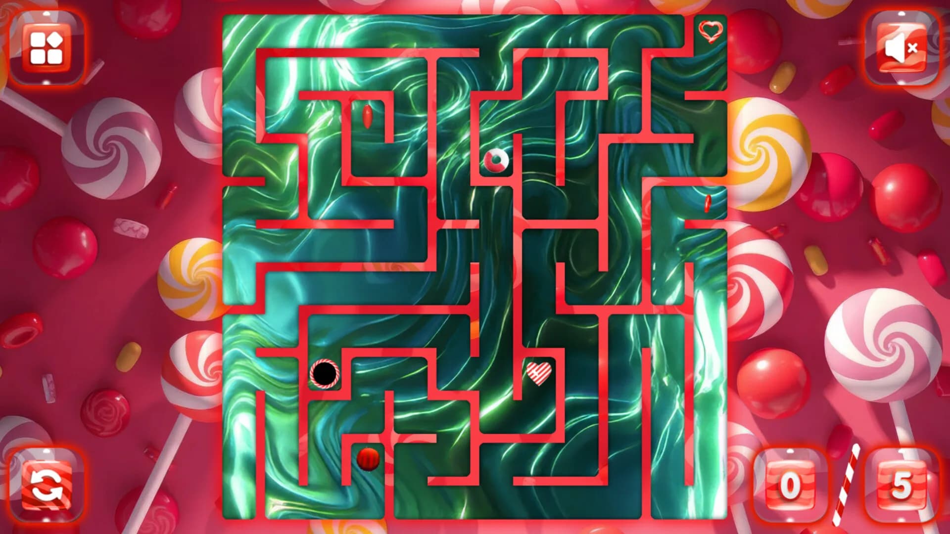 Sweetie Candy Maze: Red Cherry görsel 5