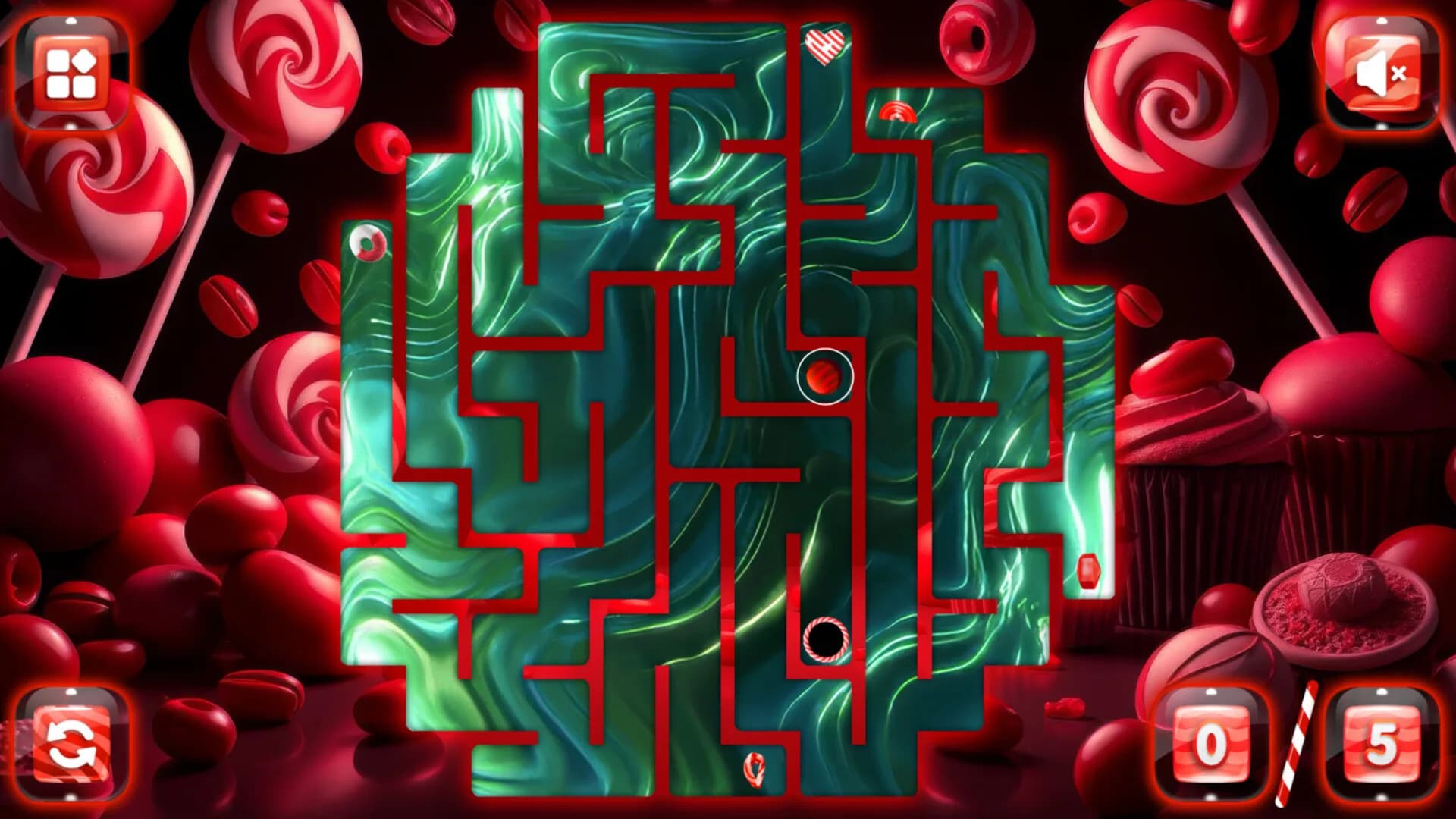 Sweetie Candy Maze: Red Cherry görsel 6