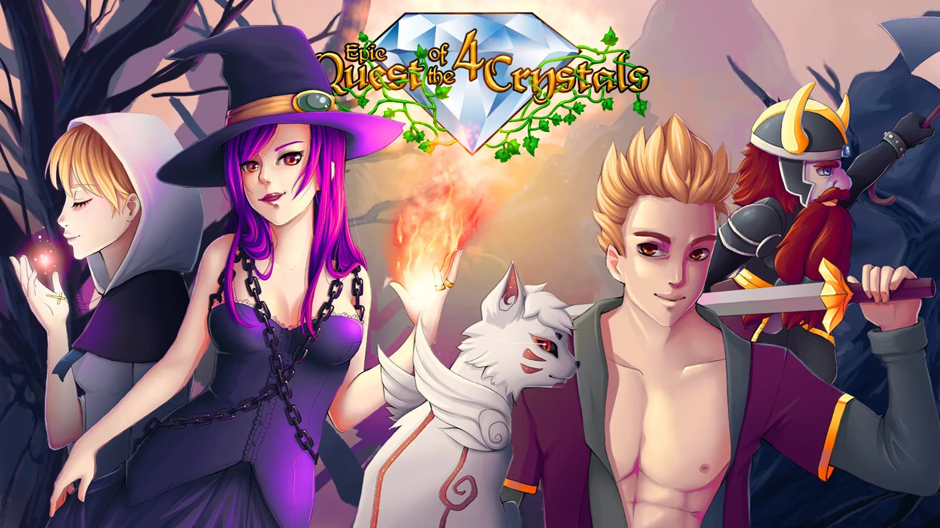 Epic Quest of the 4 Crystals görsel 2