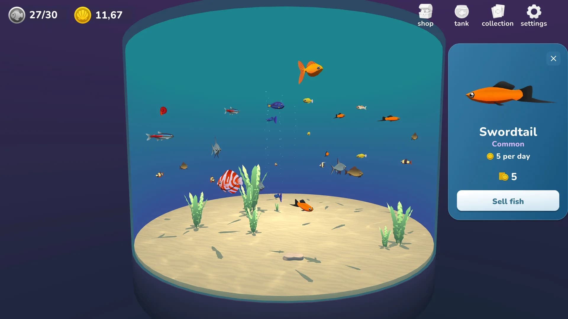 Just Fish: Idle Aquarium görsel 2