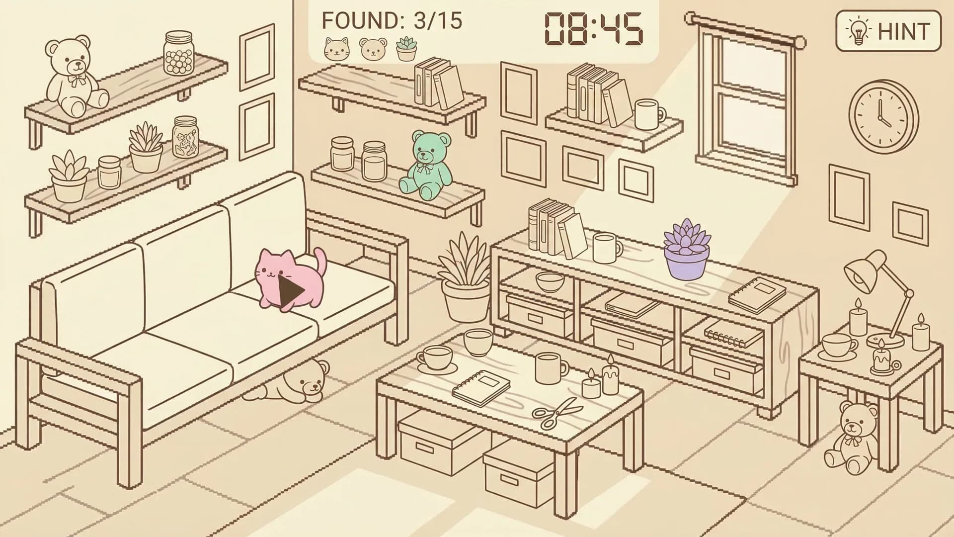 Cozy Pages: Find & Color görsel 3