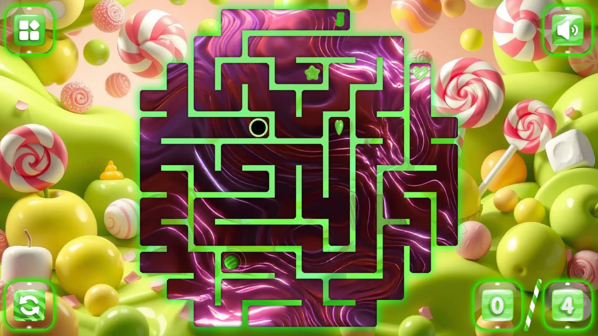 Sweetie Candy Maze: Green Apple görsel 4