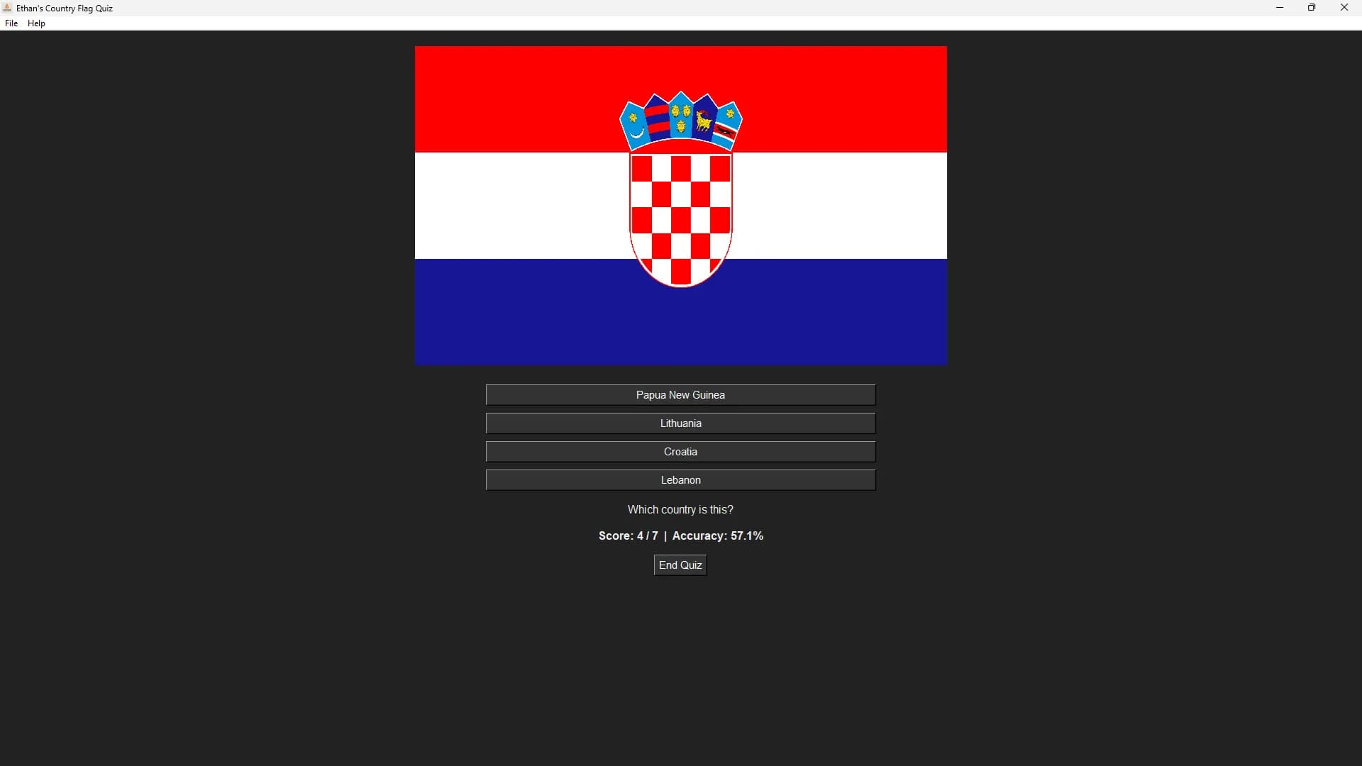Ethan's Flag Quiz Game görsel 3