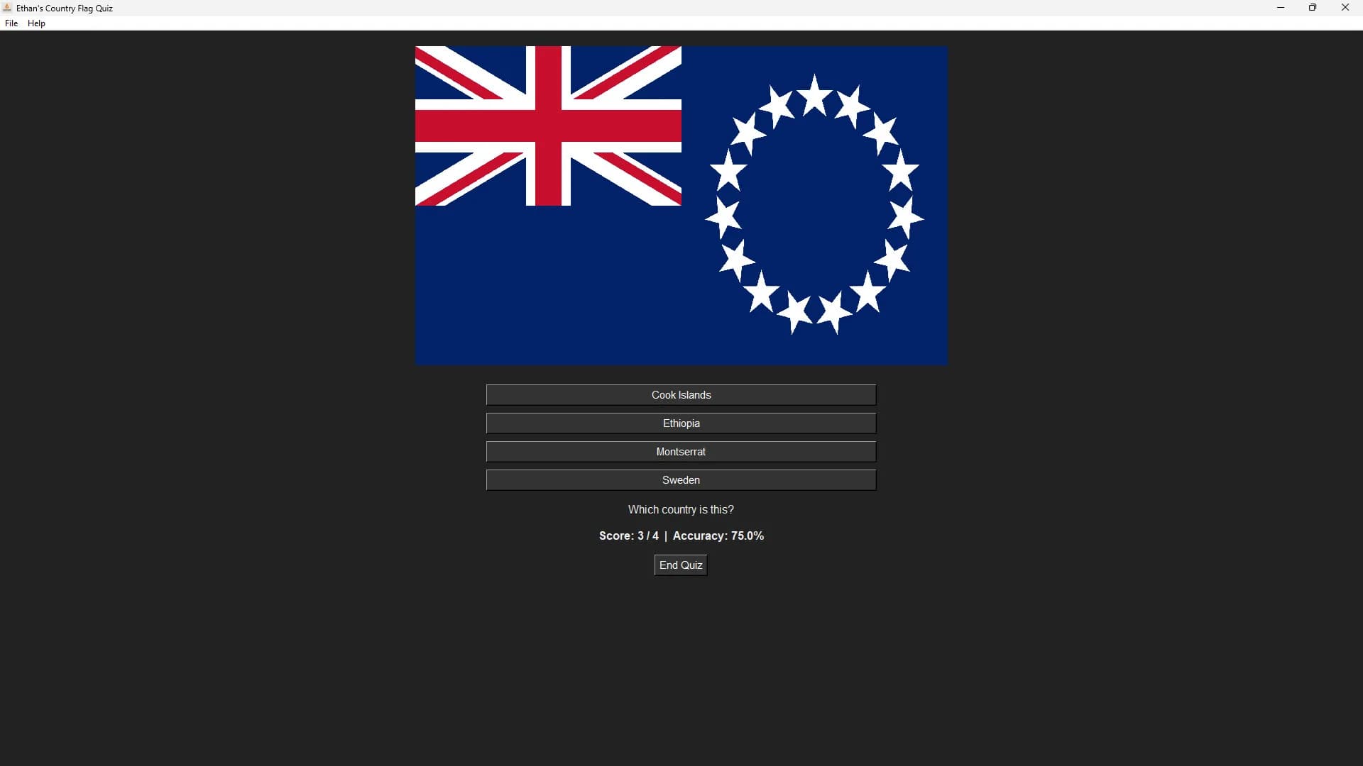 Ethan's Flag Quiz Game görsel 5