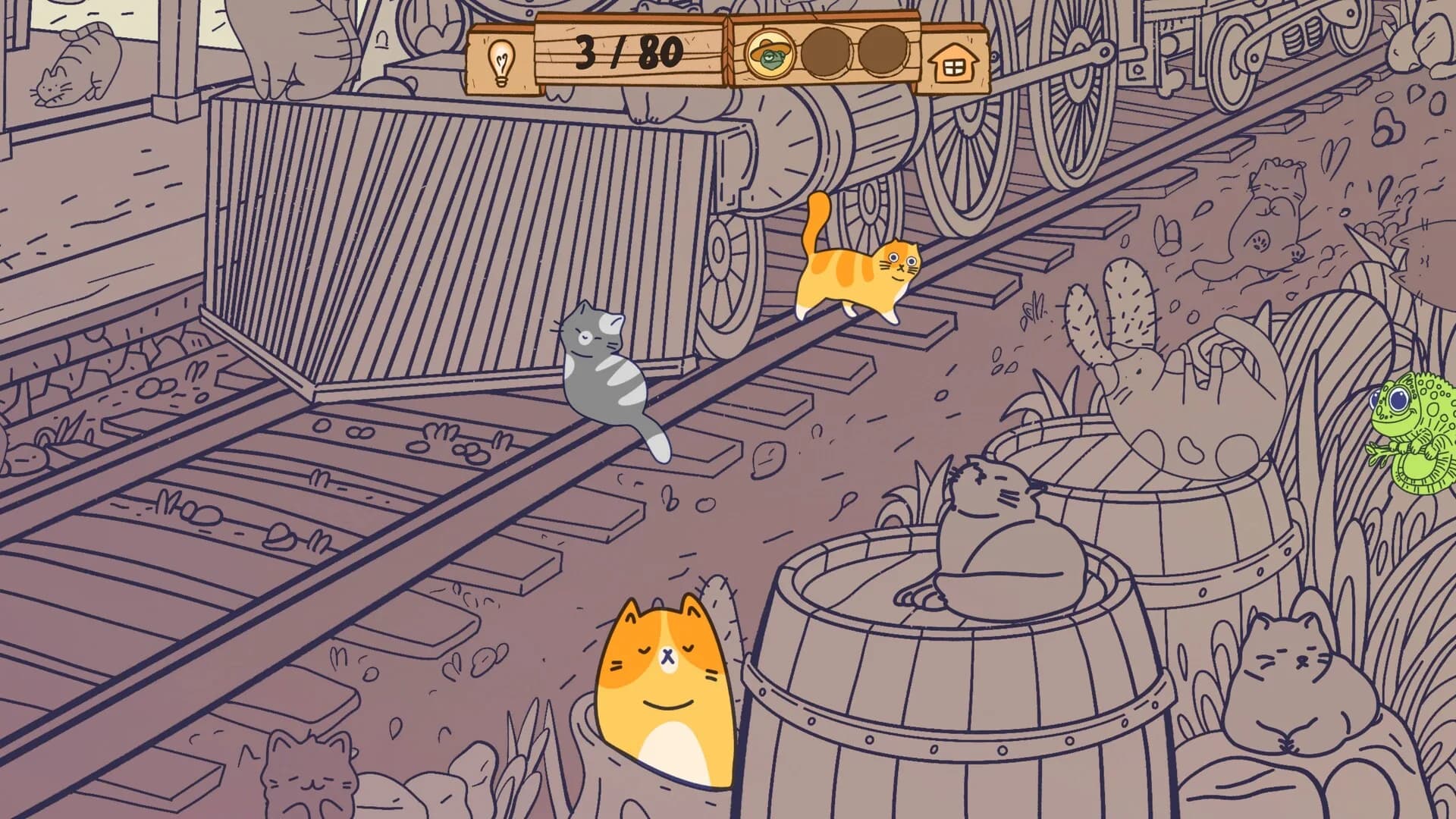 Cats Visiting Wild West görsel 2