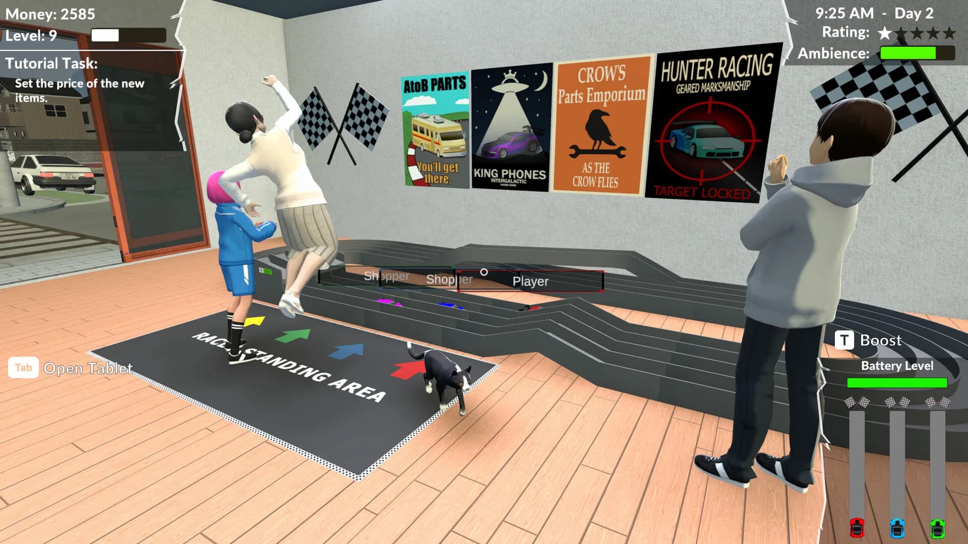 Pocket Racer Shop Sim görsel 2