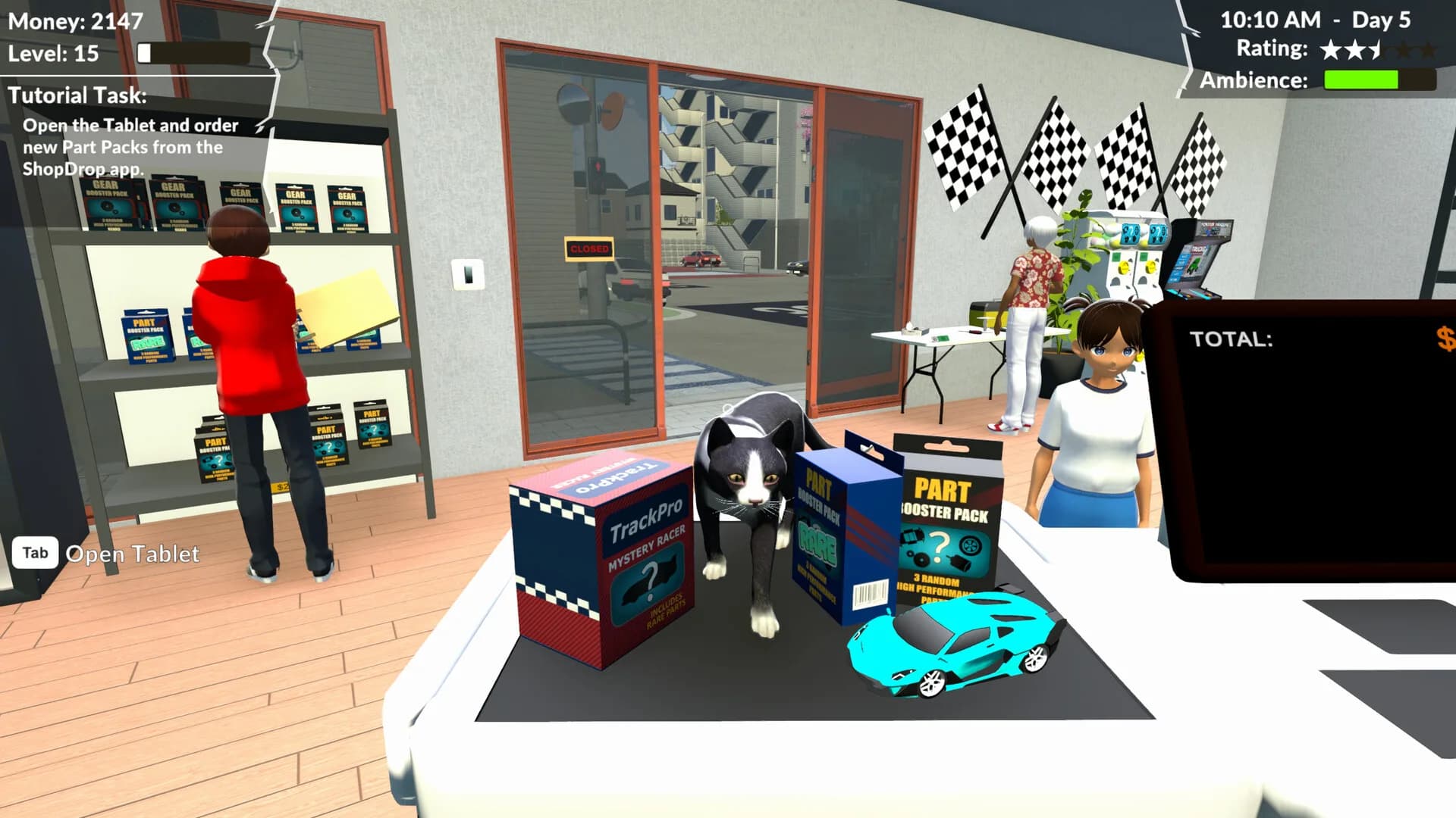Pocket Racer Shop Sim görsel 6