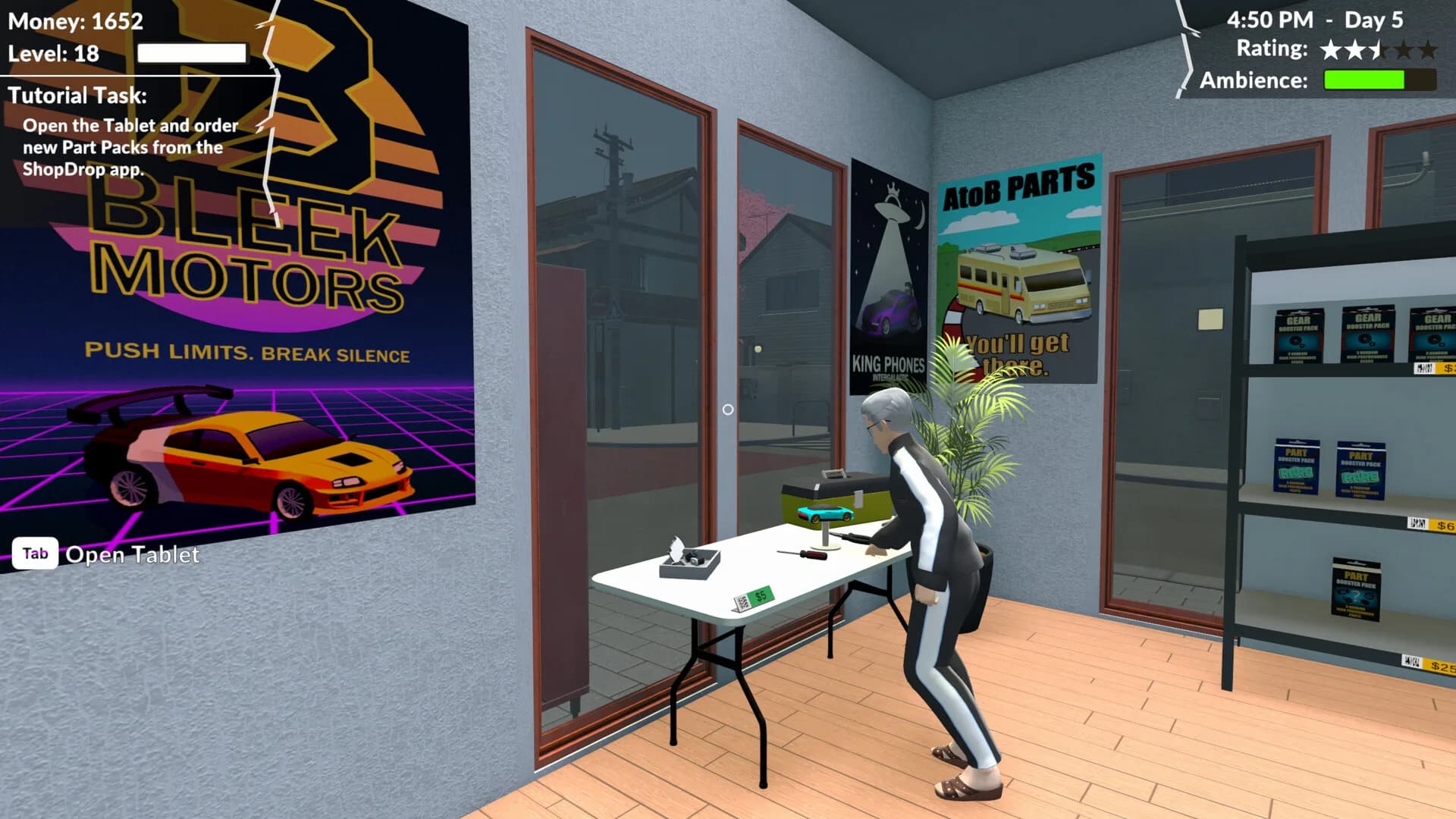 Pocket Racer Shop Sim görsel 8