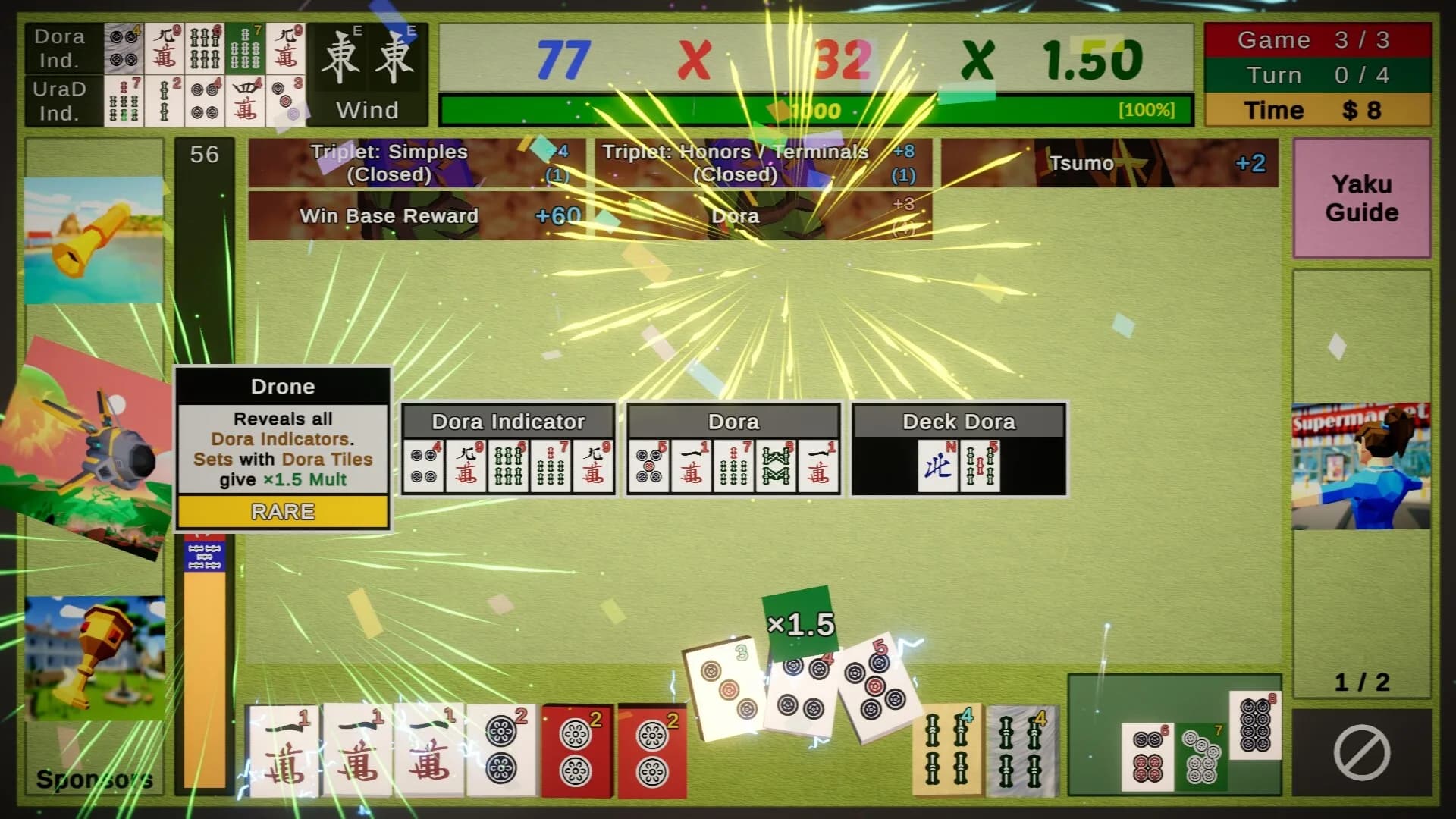 Showdown! Mahjong Tutorial Included görsel 3