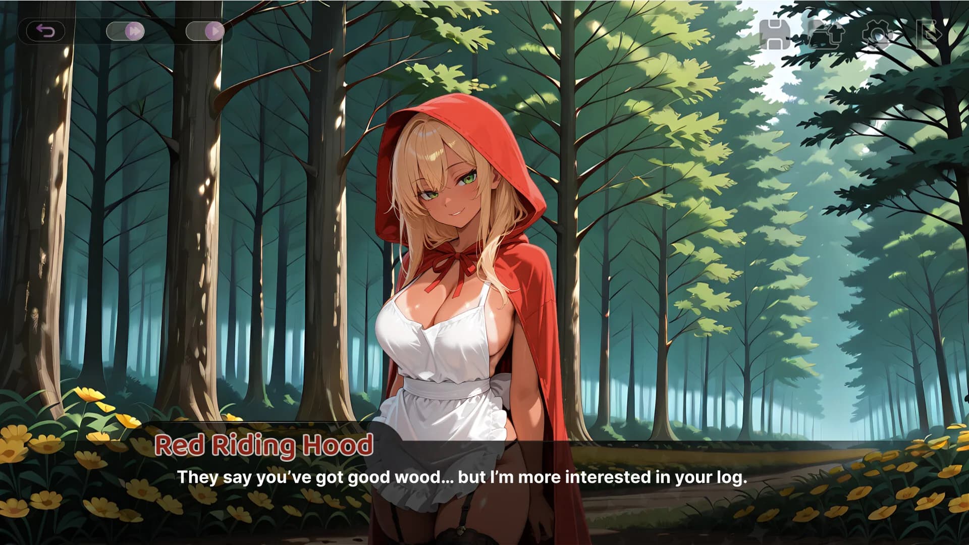 Red Riding Hood on All Fours görsel 2