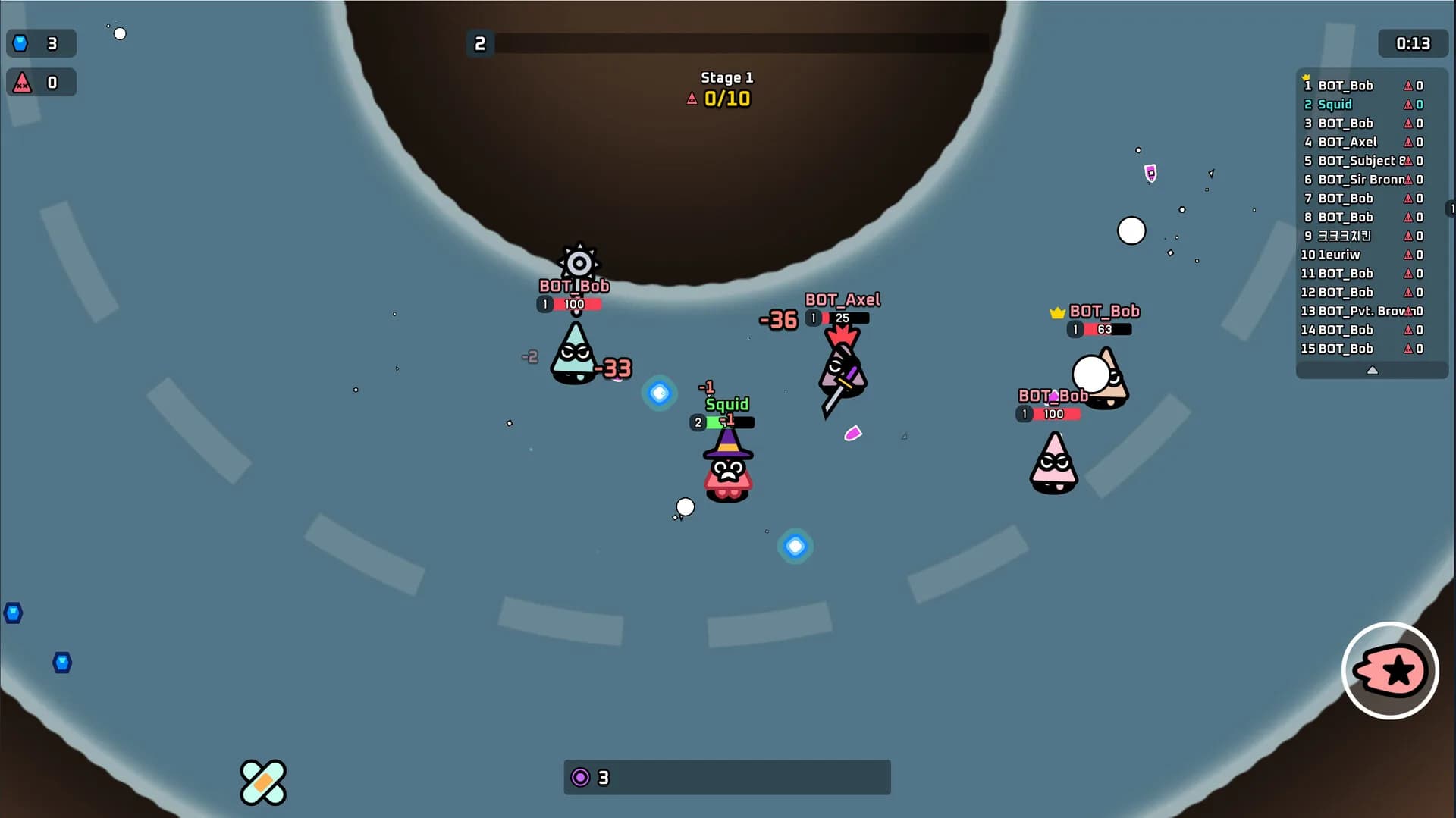 SQUIDWAR: 로그라이크 PvP görsel 4
