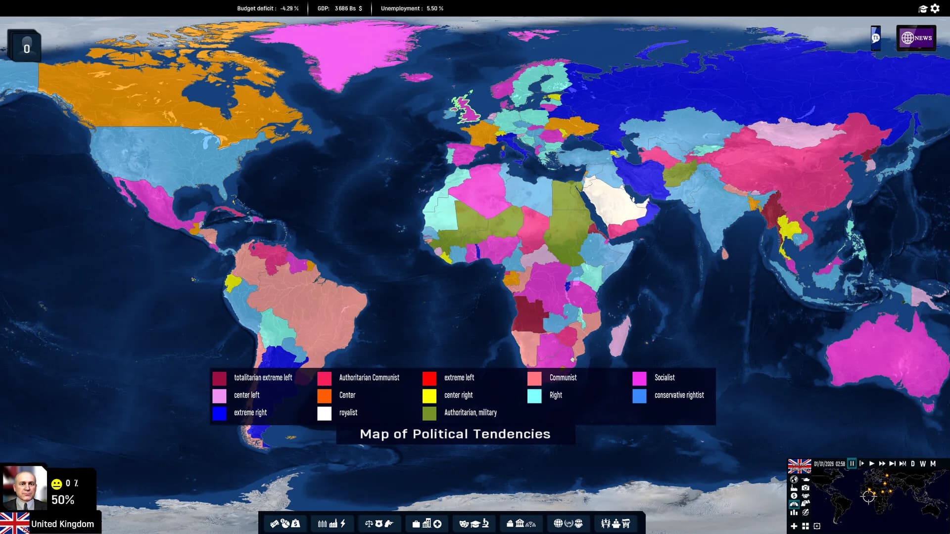 Geo-Political Simulator 2026 Edition görsel 4
