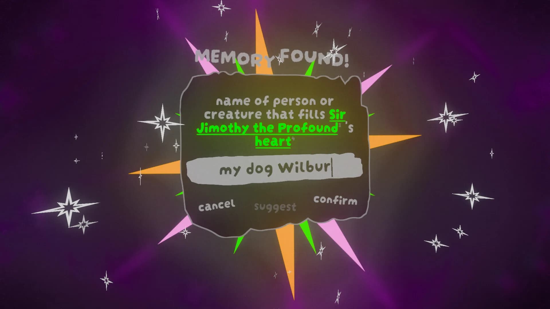 nick¹s recursive videogame⁴ about deciphering word¹⁶ puzzle⁷⁹s to discover your identity²⁵ and redefine the universe³¹⁸! görsel 3