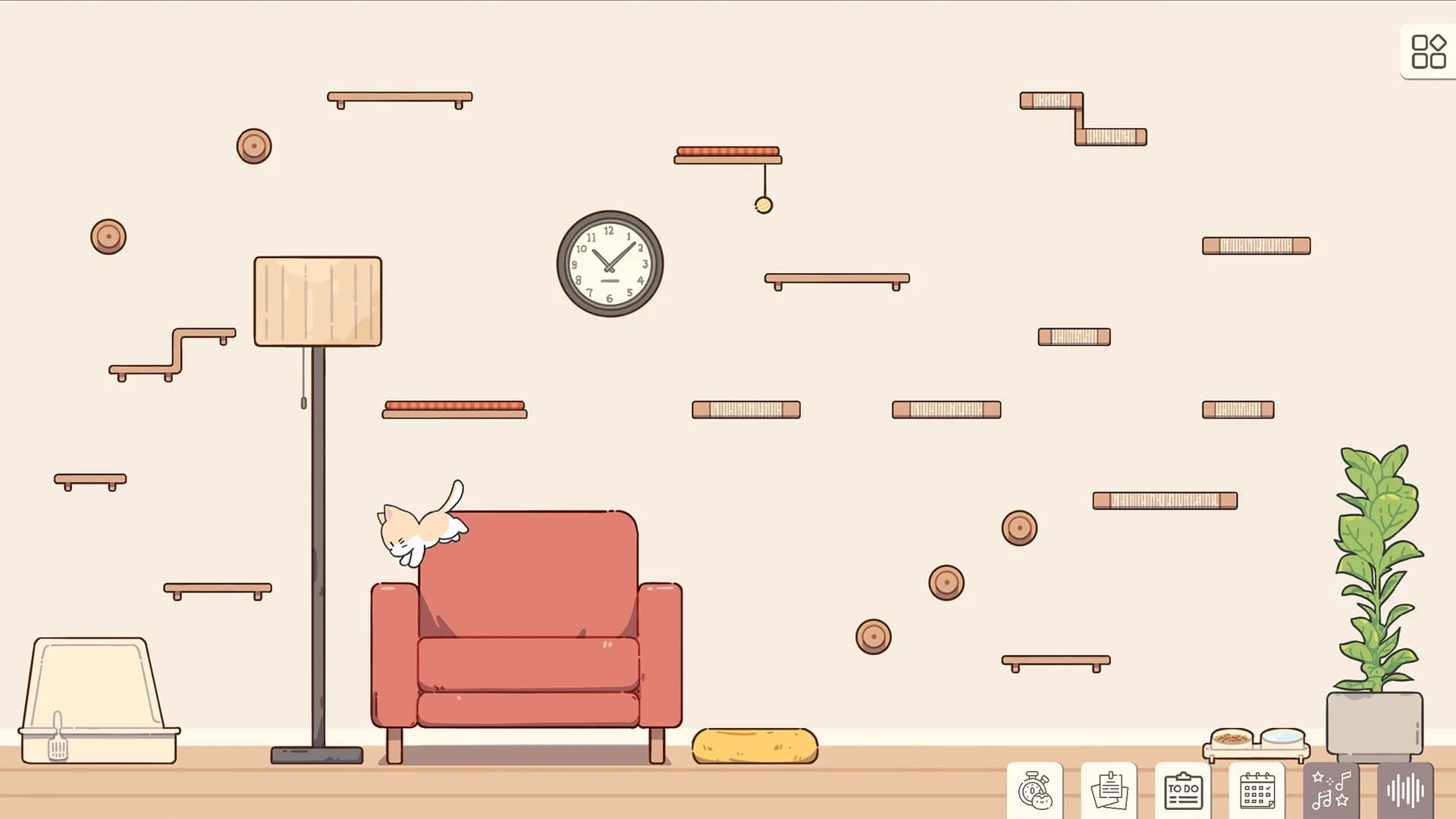 Meow Time: cozy cat room görsel 2