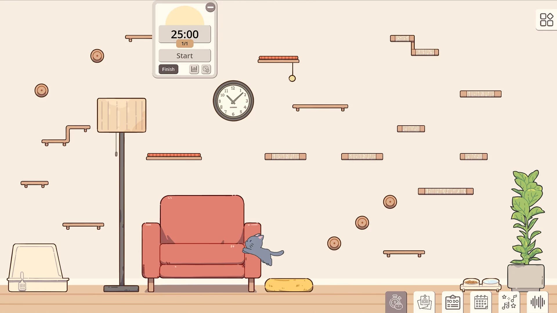 Meow Time: cozy cat room görsel 3