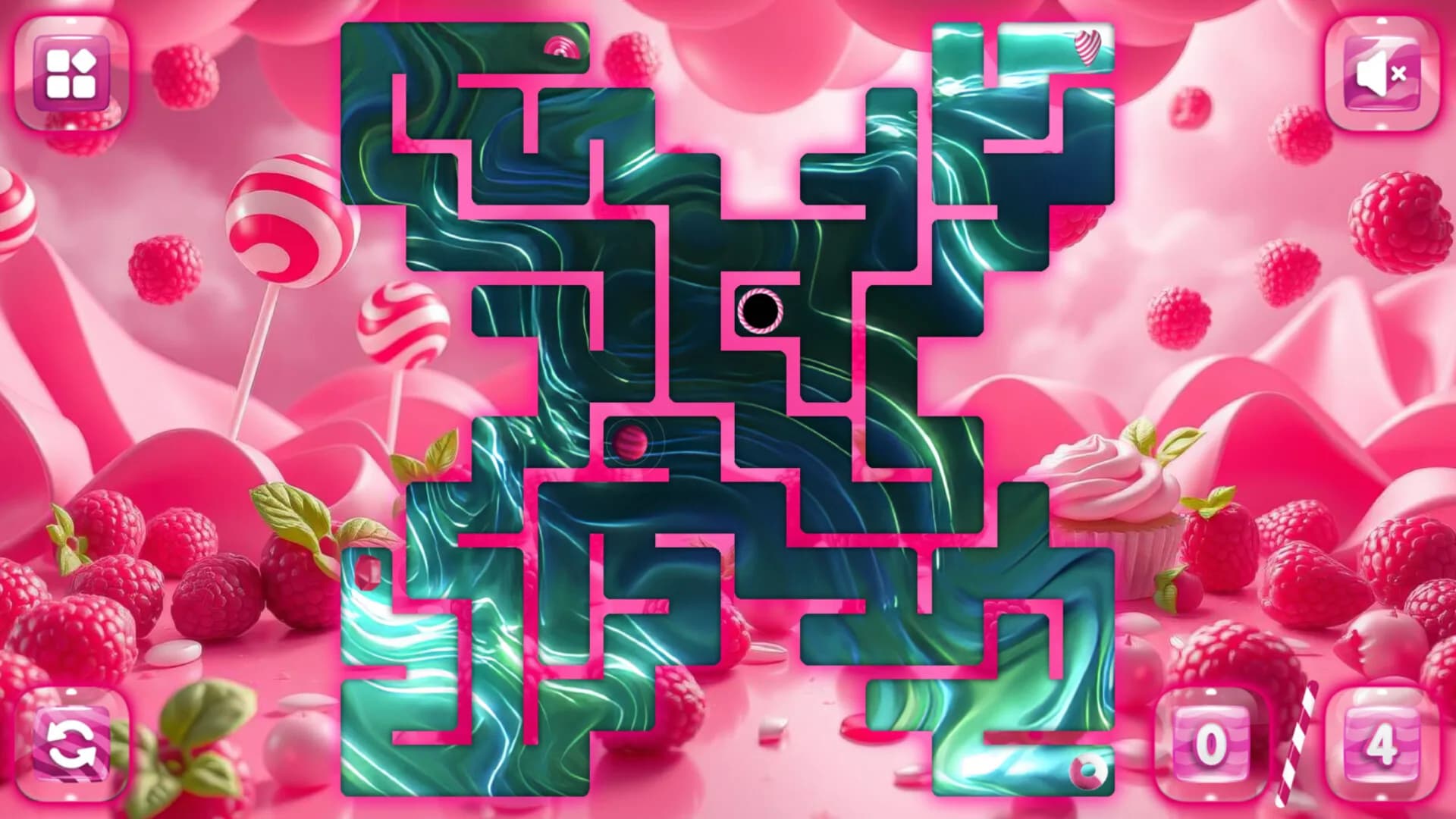 Sweetie Candy Maze: Pink Raspberry görsel 3