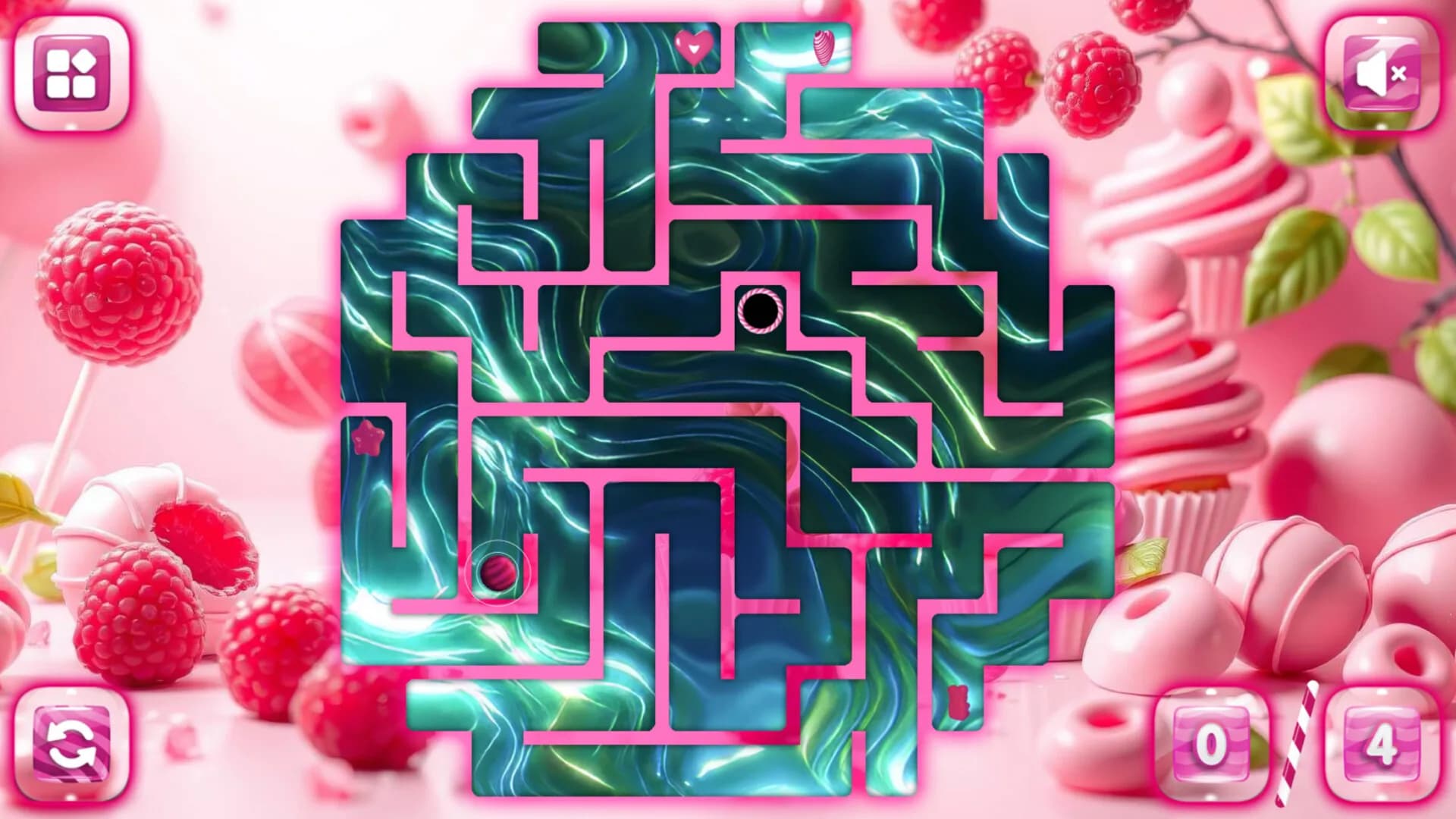 Sweetie Candy Maze: Pink Raspberry görsel 5