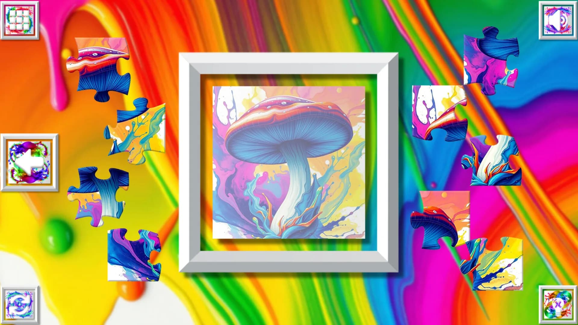 Color Splash: Mushrooms görsel 2