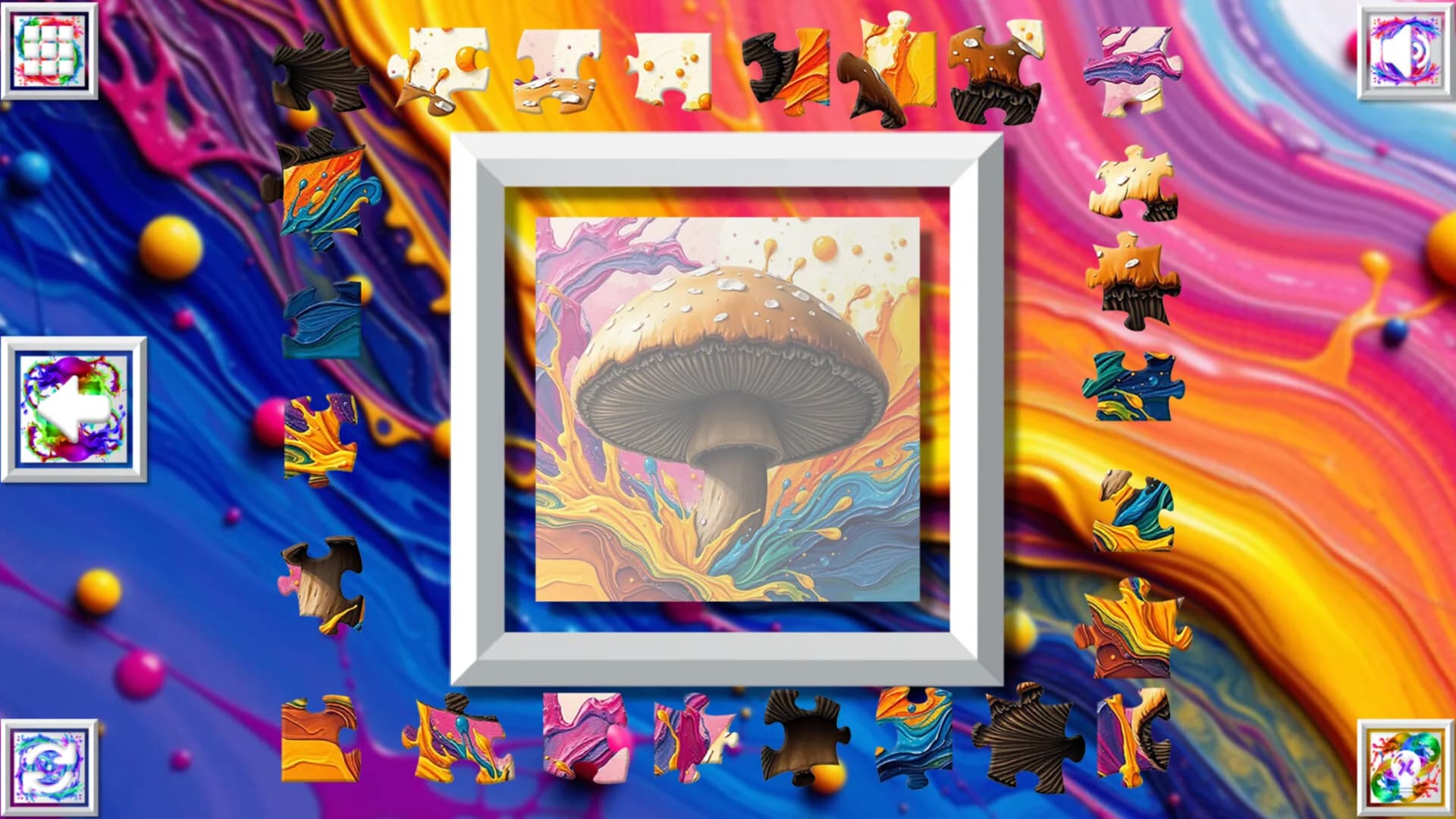 Color Splash: Mushrooms görsel 4