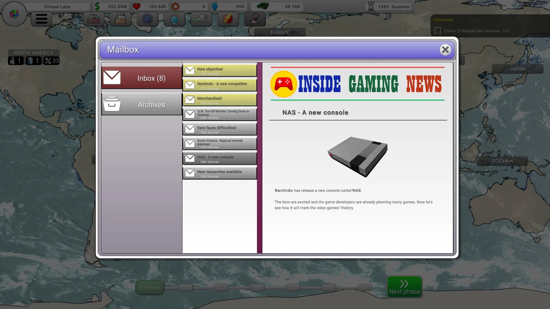 Console War Giant : A Turn-Based Tycoon görsel 9
