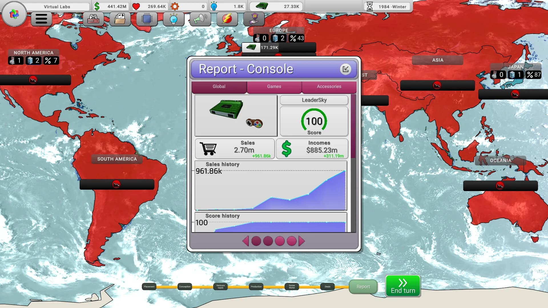 Console War Giant : A Turn-Based Tycoon görsel 10