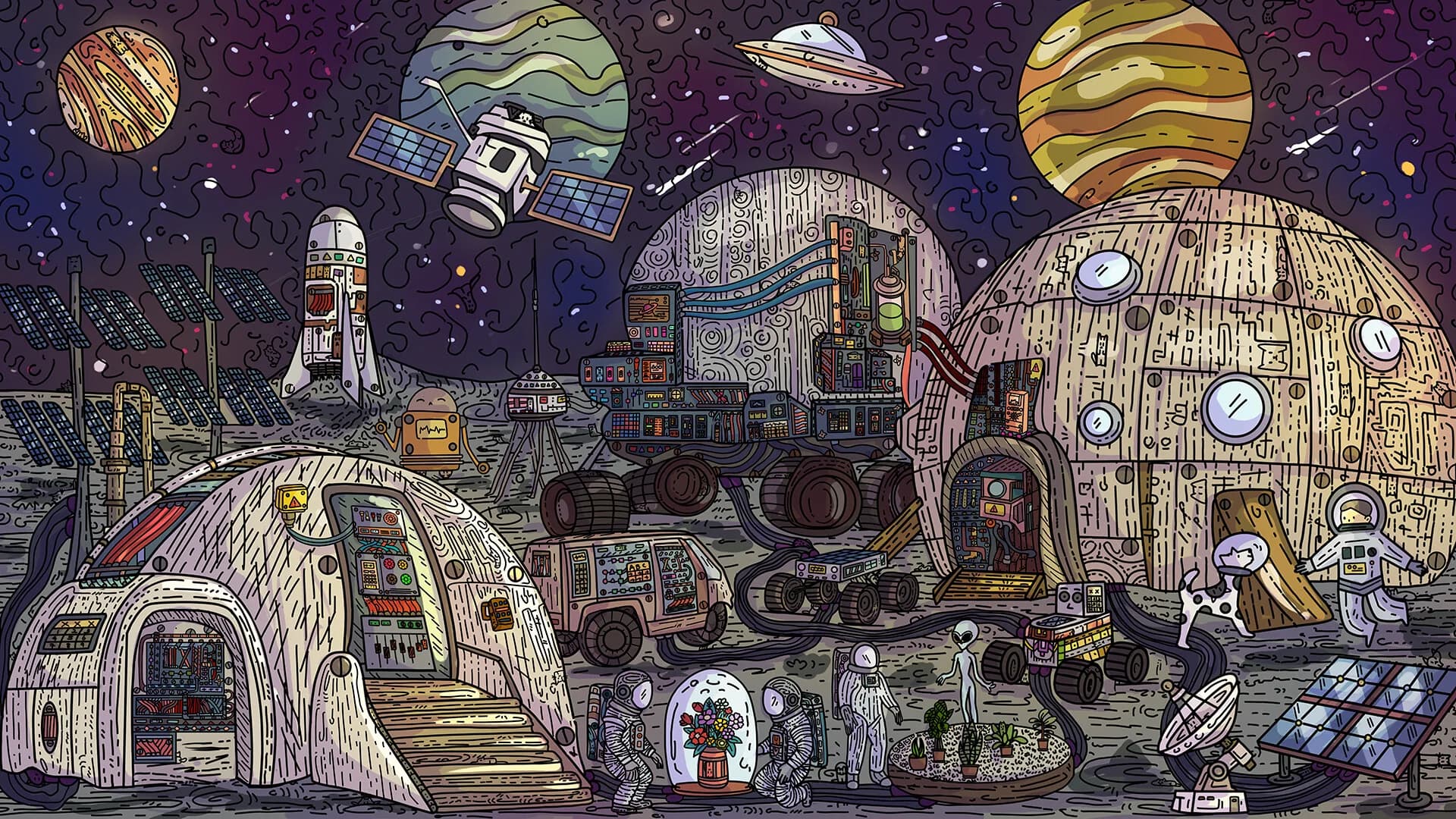 100 Moon Base Cats görsel 6