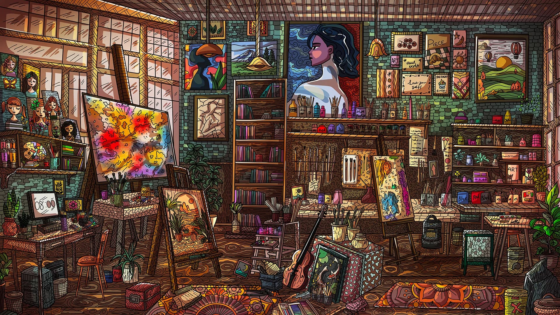 100 Artroom Cats görsel 6