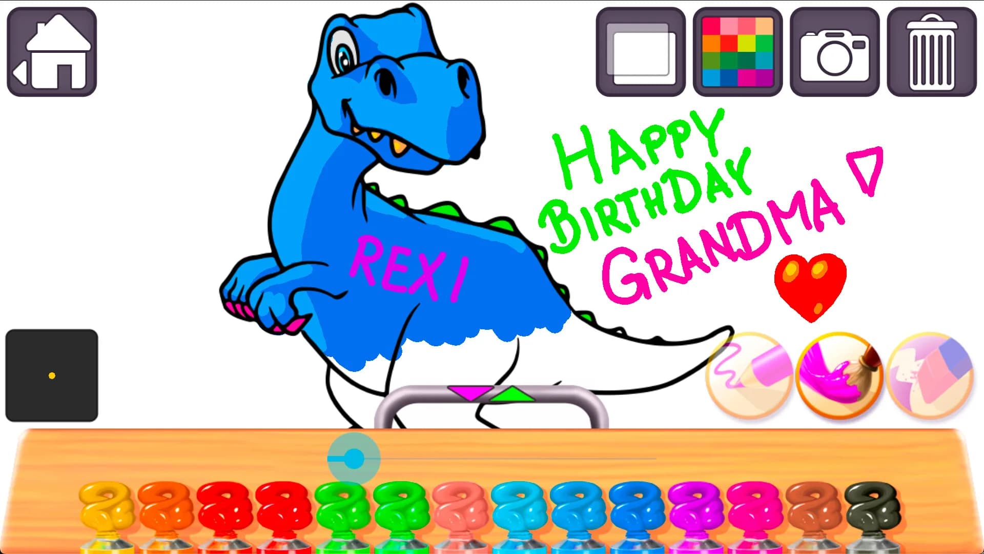 Animal Coloring Books for Kids & Toddlers - Dinosaurs görsel 4