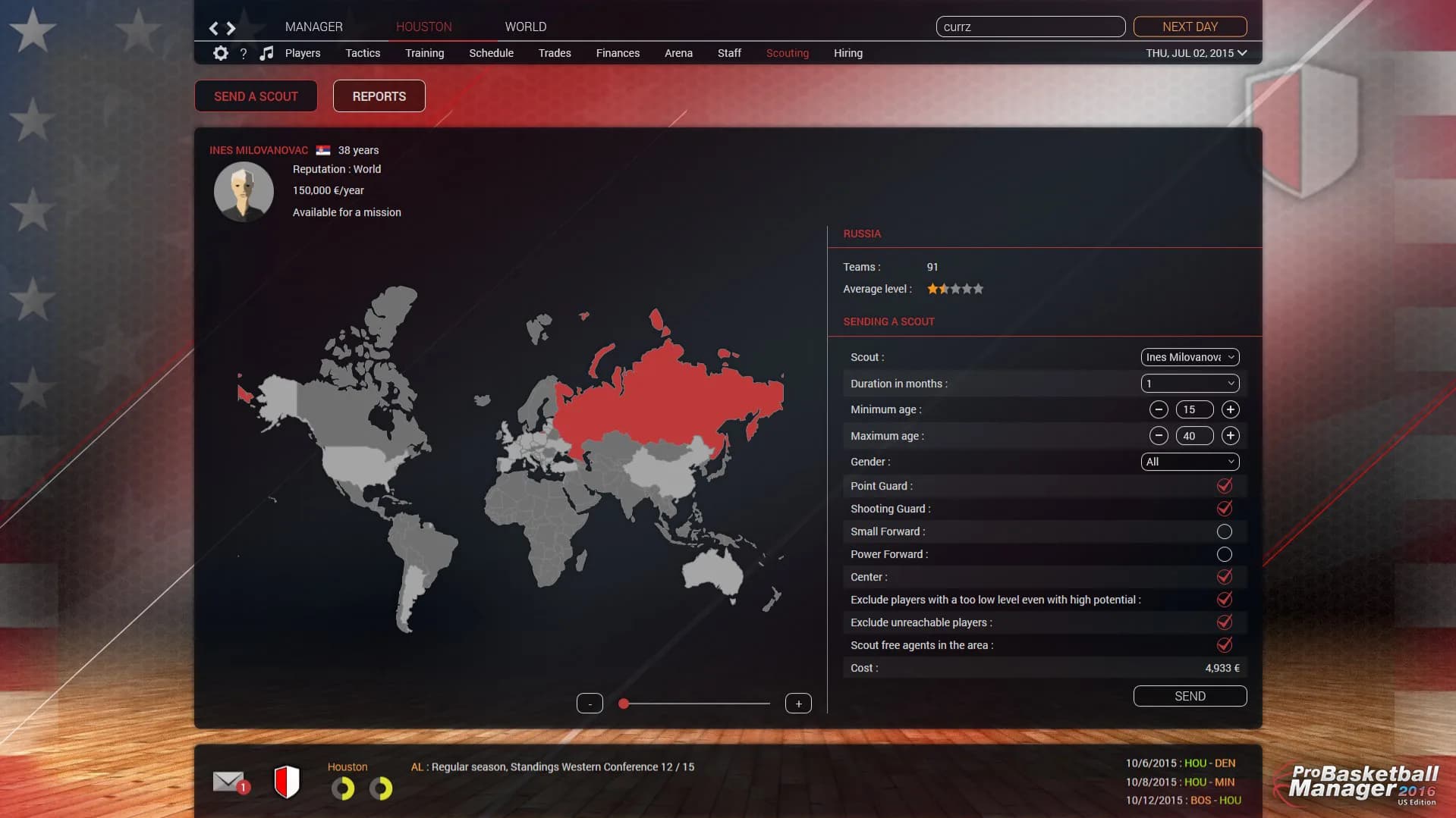 Pro Basketball Manager 2016 - US Edition görsel 4
