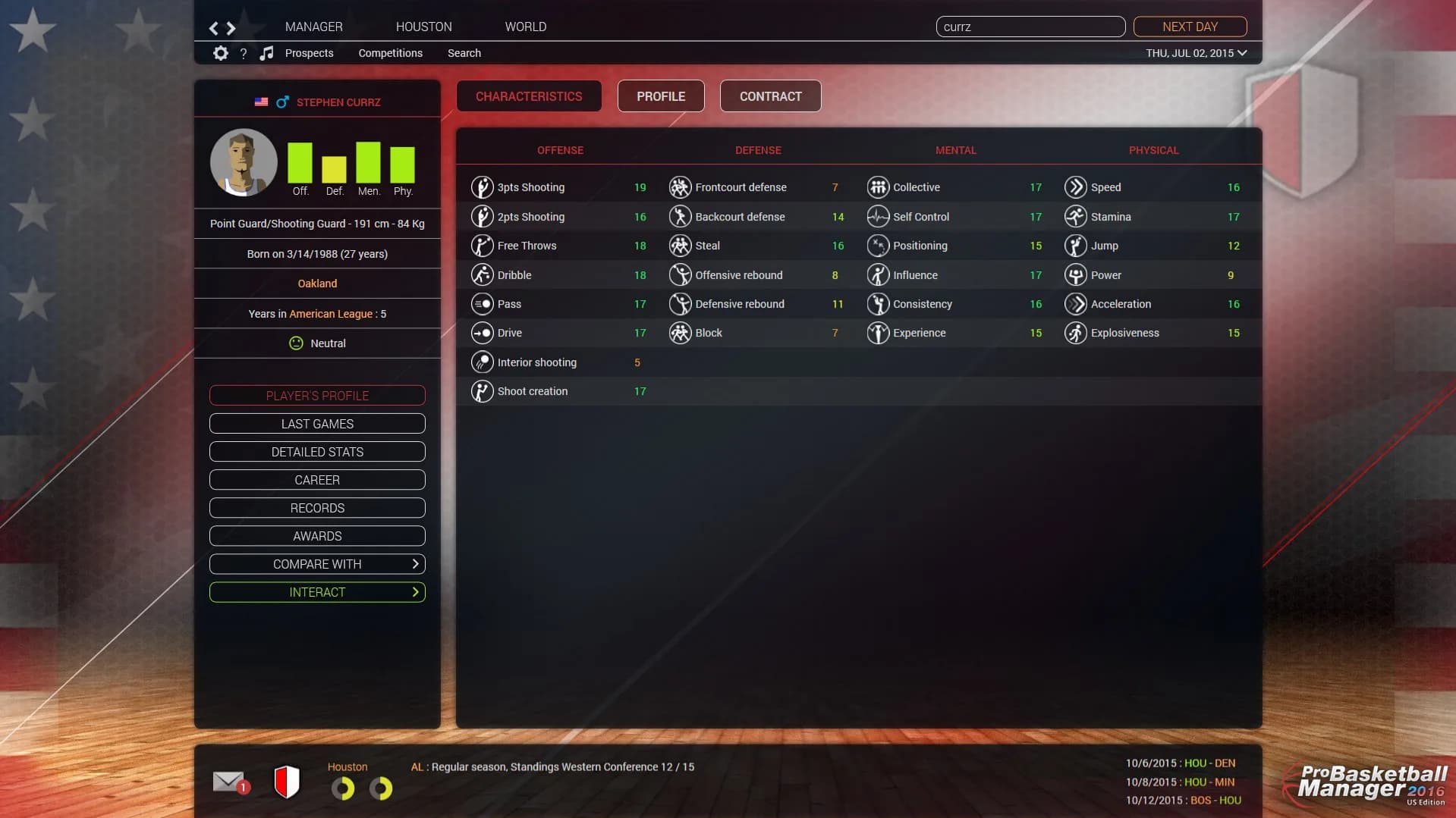 Pro Basketball Manager 2016 - US Edition görsel 7