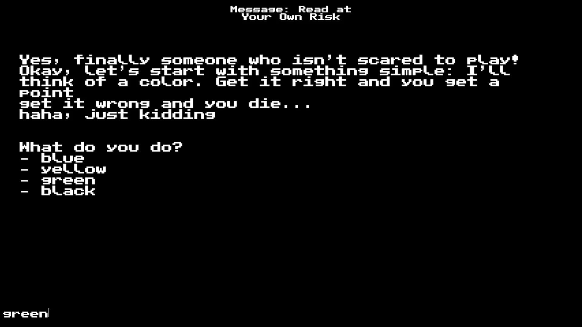 Message: Read at Your Own Risk görsel 2