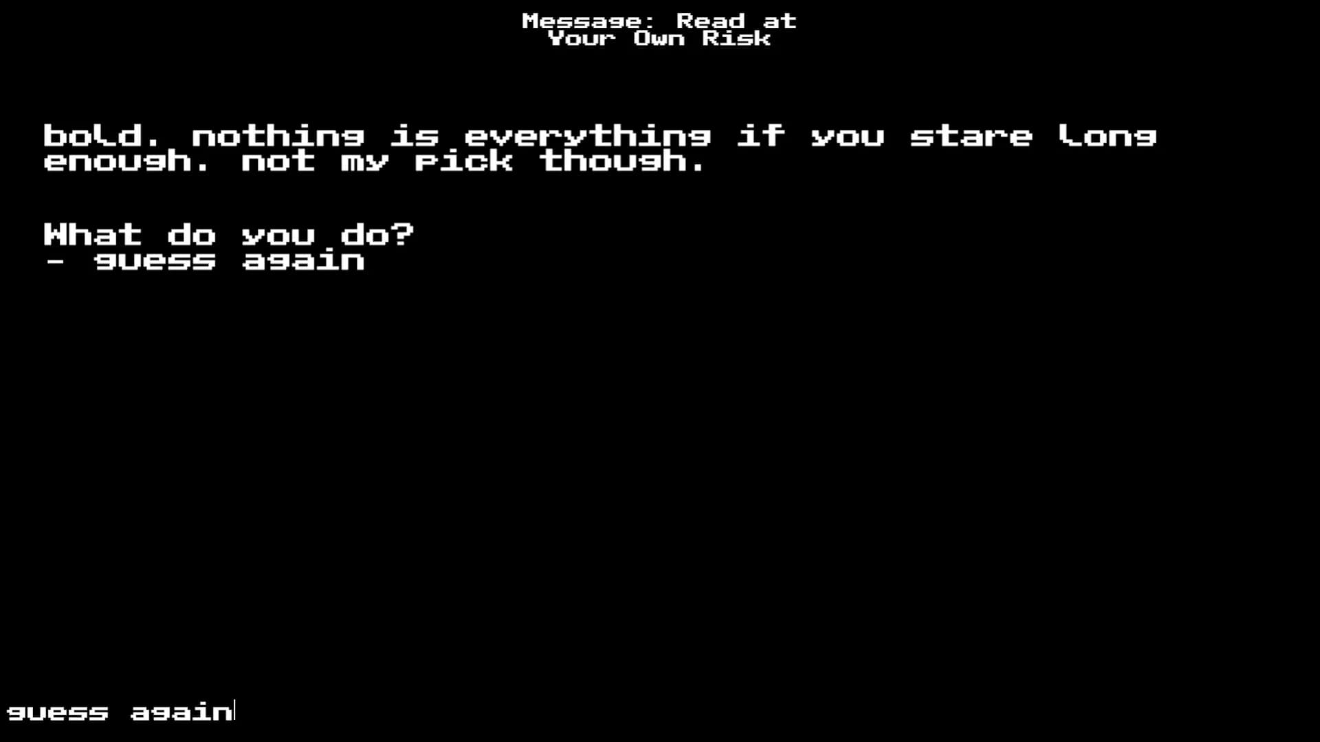 Message: Read at Your Own Risk görsel 4