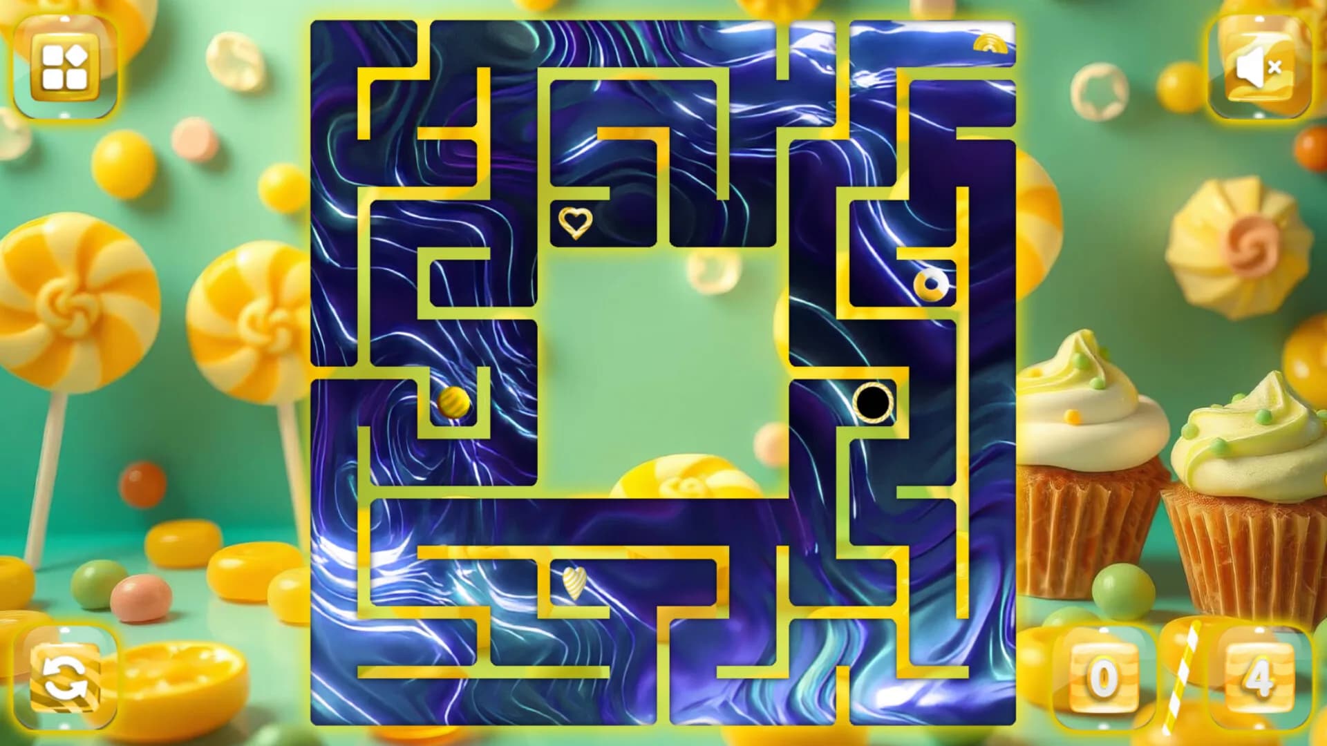 Sweetie Candy Maze: Yellow Lemon görsel 2