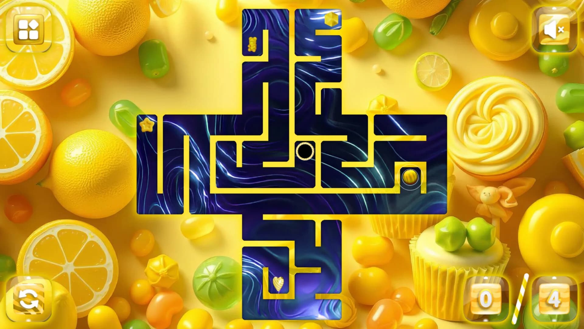 Sweetie Candy Maze: Yellow Lemon görsel 3
